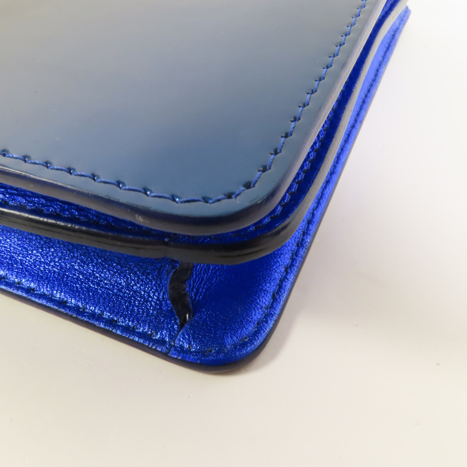 CHANEL 漆皮皮革Chain Shoulder銀扣鏈帶肩背袋