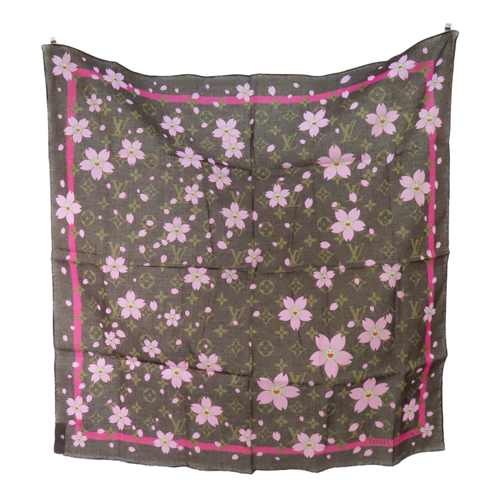 LOUIS VUITTON 棉質Scarf圍巾啡色