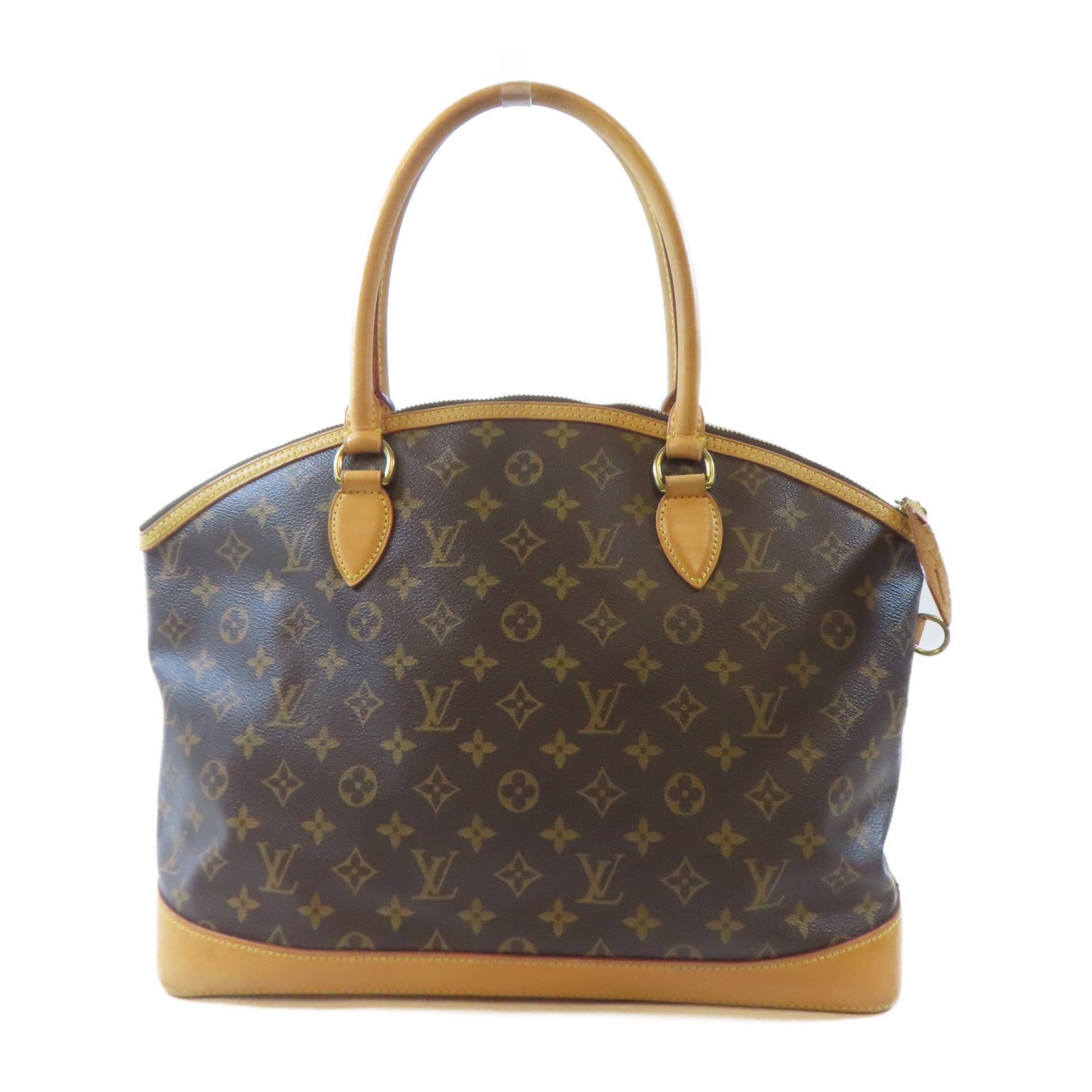 LOUIS VUITTON (PRICE DOWN) LV GHW Lockit Horizontal Shoulder Handbag M40104 Monogram Brown