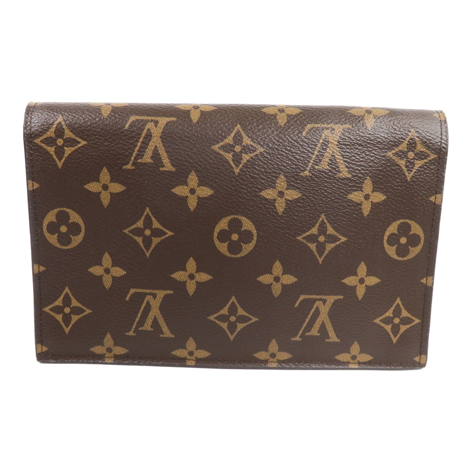 LOUIS VUITTON Monogram Portefeuille Flore鏈帶肩背袋