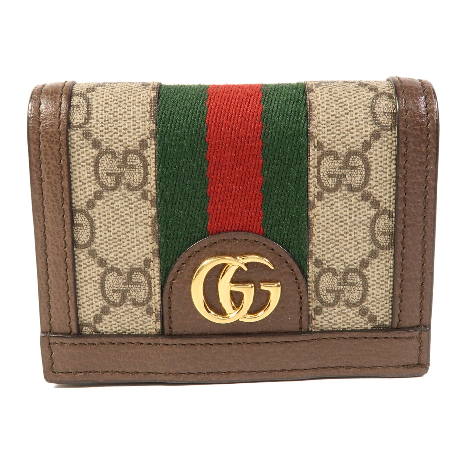 GUCCI 塗層帆布GG Ophidia Bifold Wallet金扣錢包