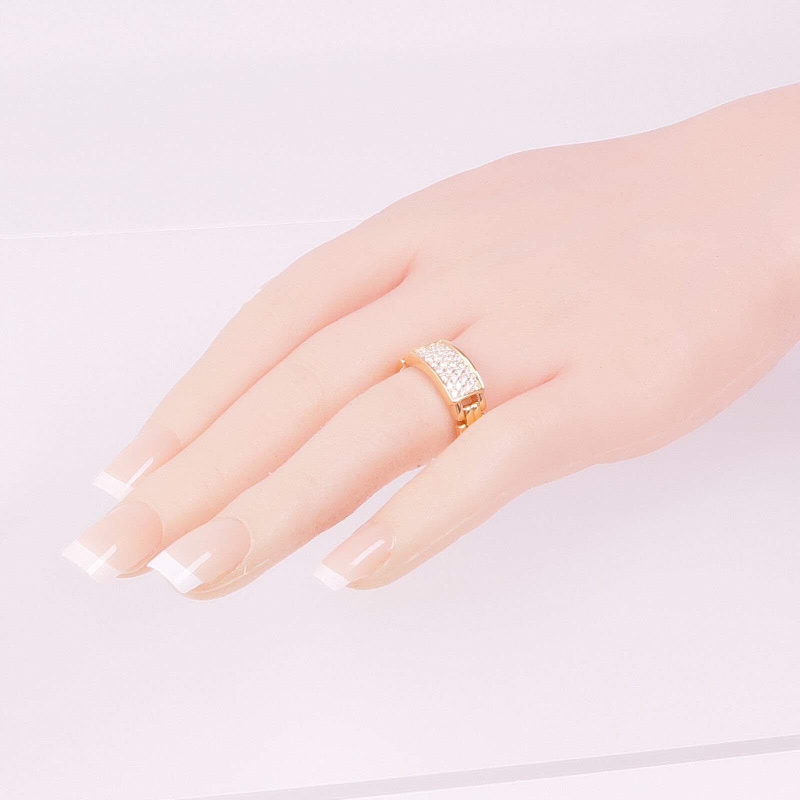 JEWELRY 18K玫瑰金Diamond Ring鑽石戒指US#8.5