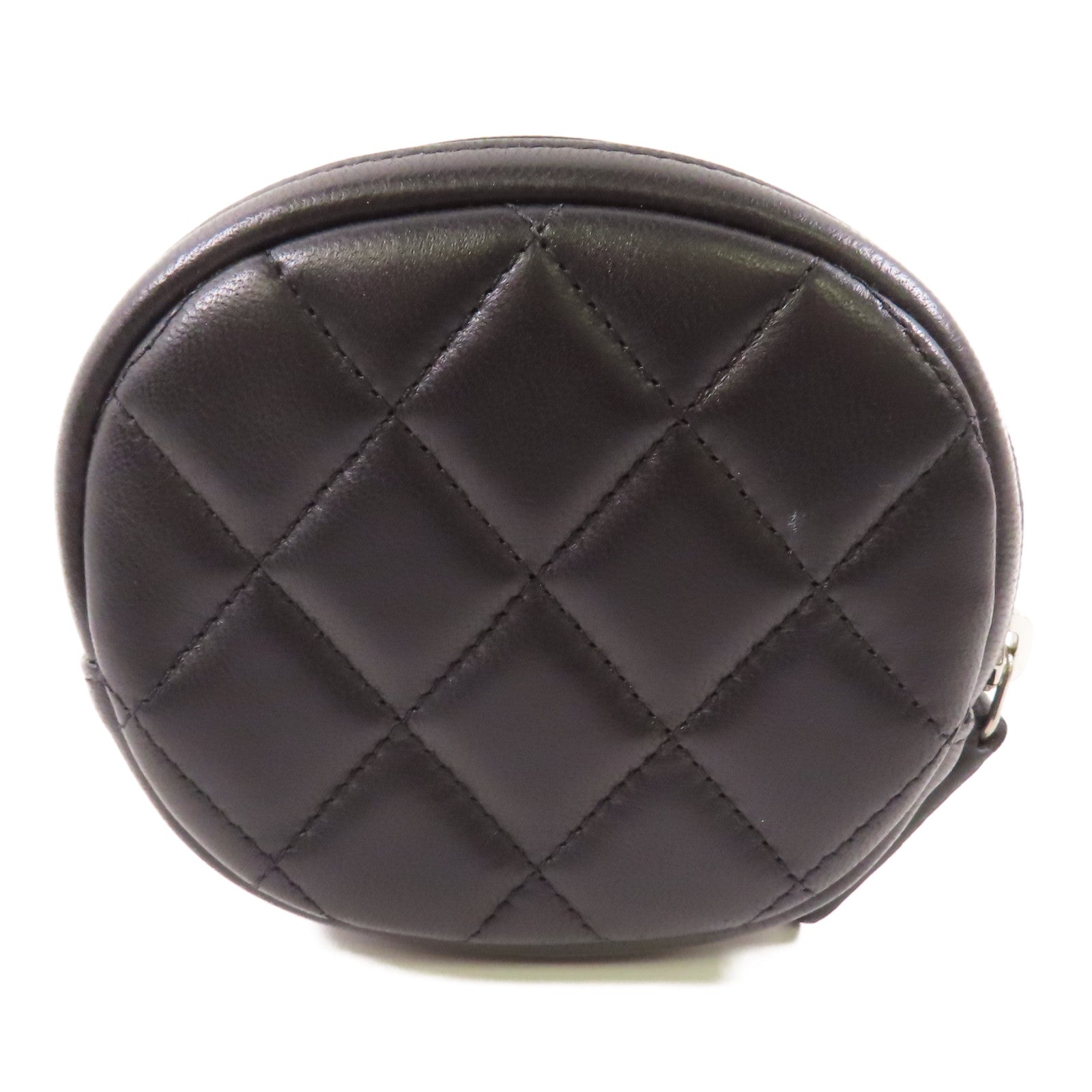 CHANEL 羊皮皮革Coin Case銀扣零錢包