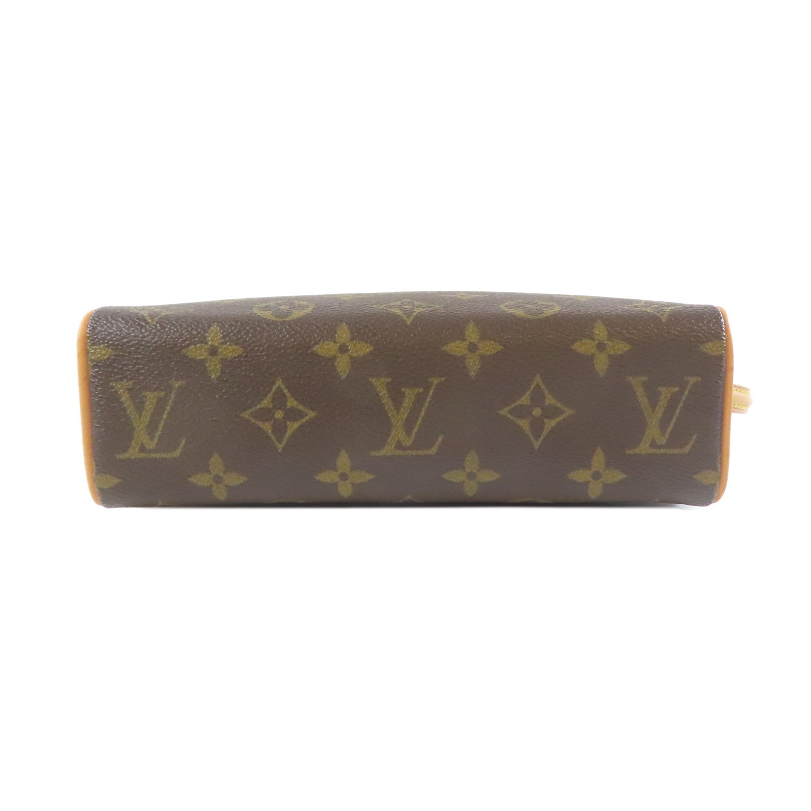 LOUIS VUITTON Monogram Recital Monogram金扣手挽袋啡色