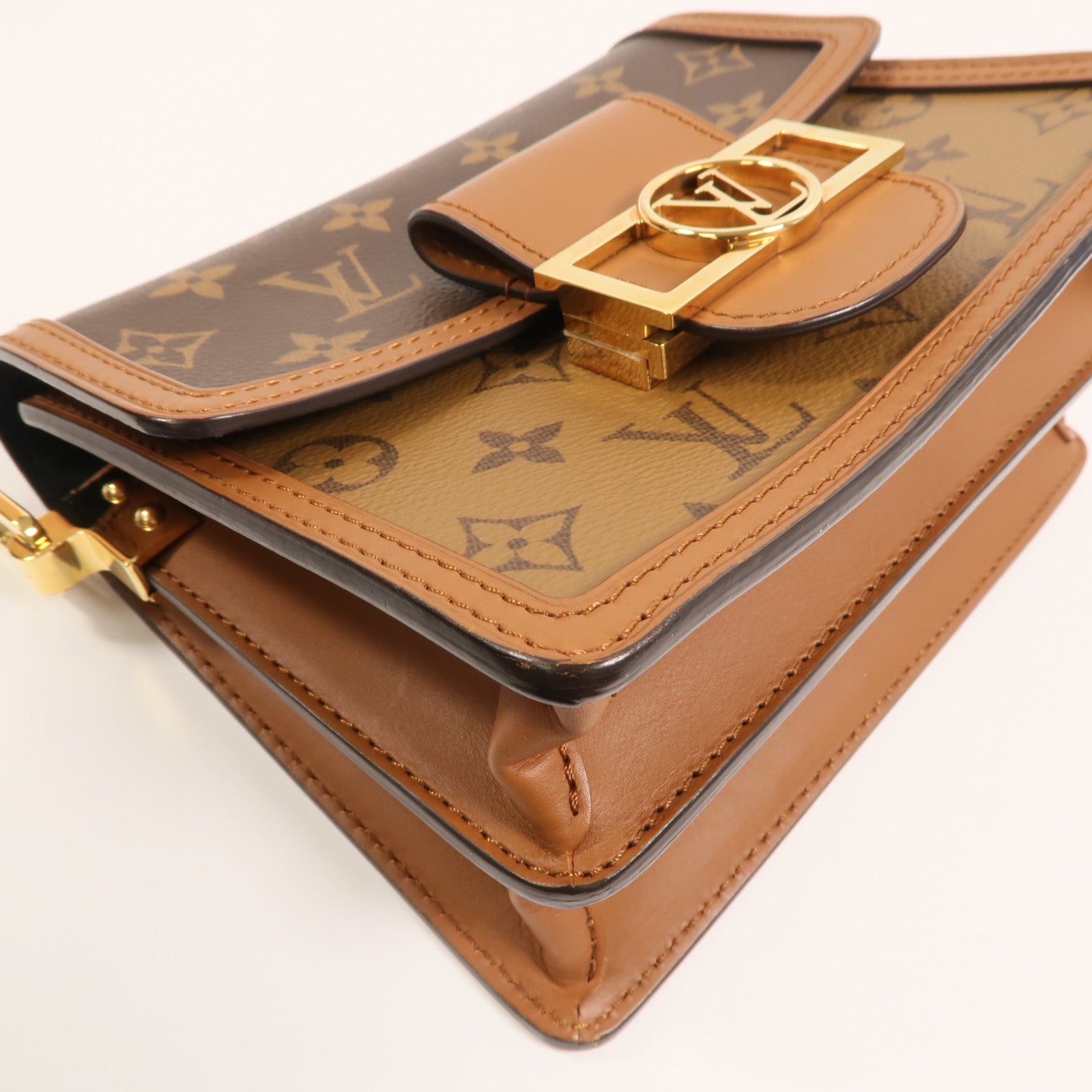 LOUIS VUITTON Monogram Reverse Mini Dauphine肩背袋