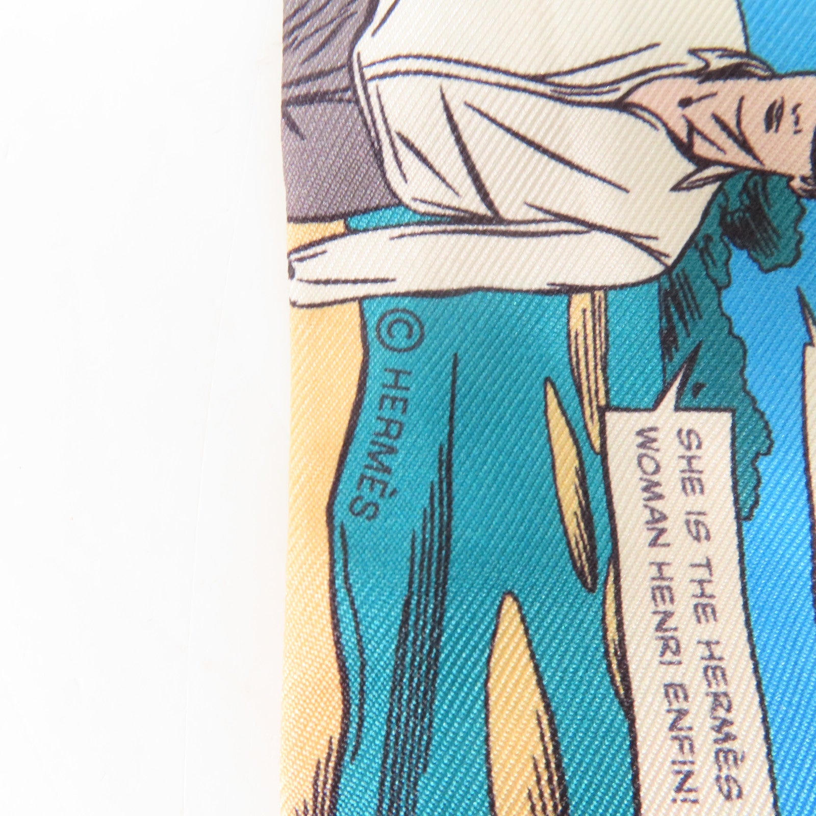 HERMES 絲質Twilly絲巾