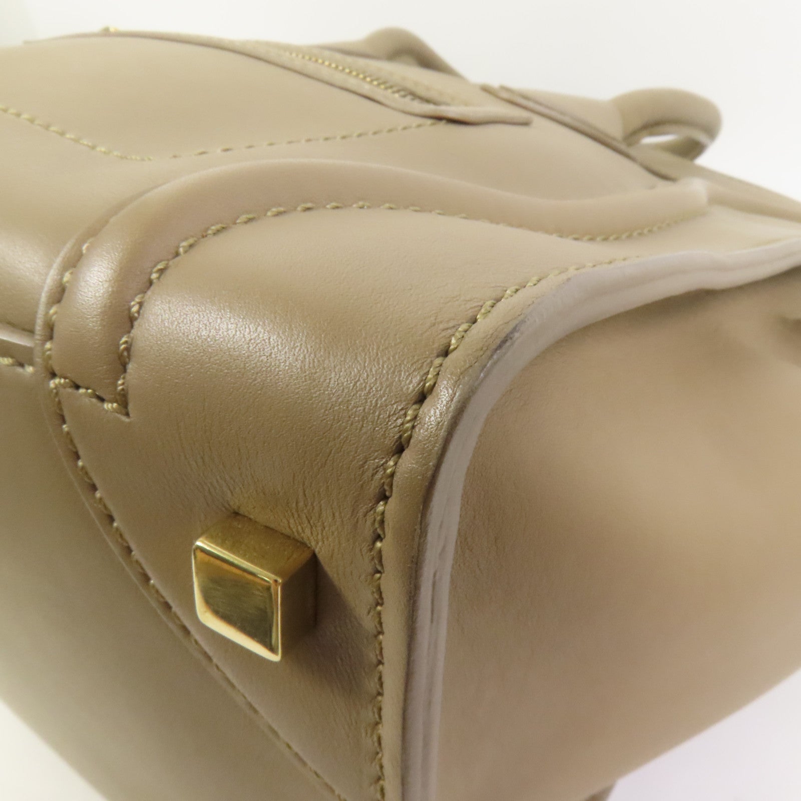CELINE 牛皮皮革Mini Luggage手挽袋