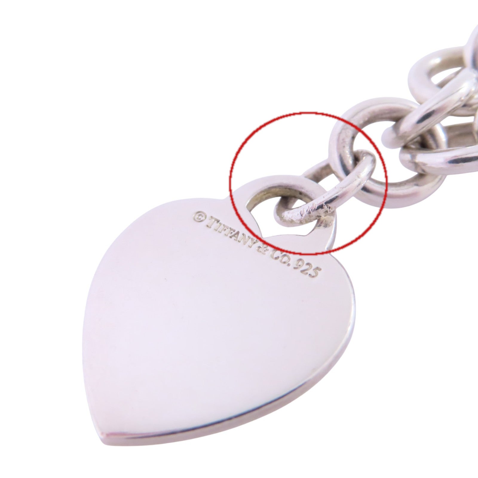 TIFFANY＆CO 925純銀Heart Tag Necklace項鏈