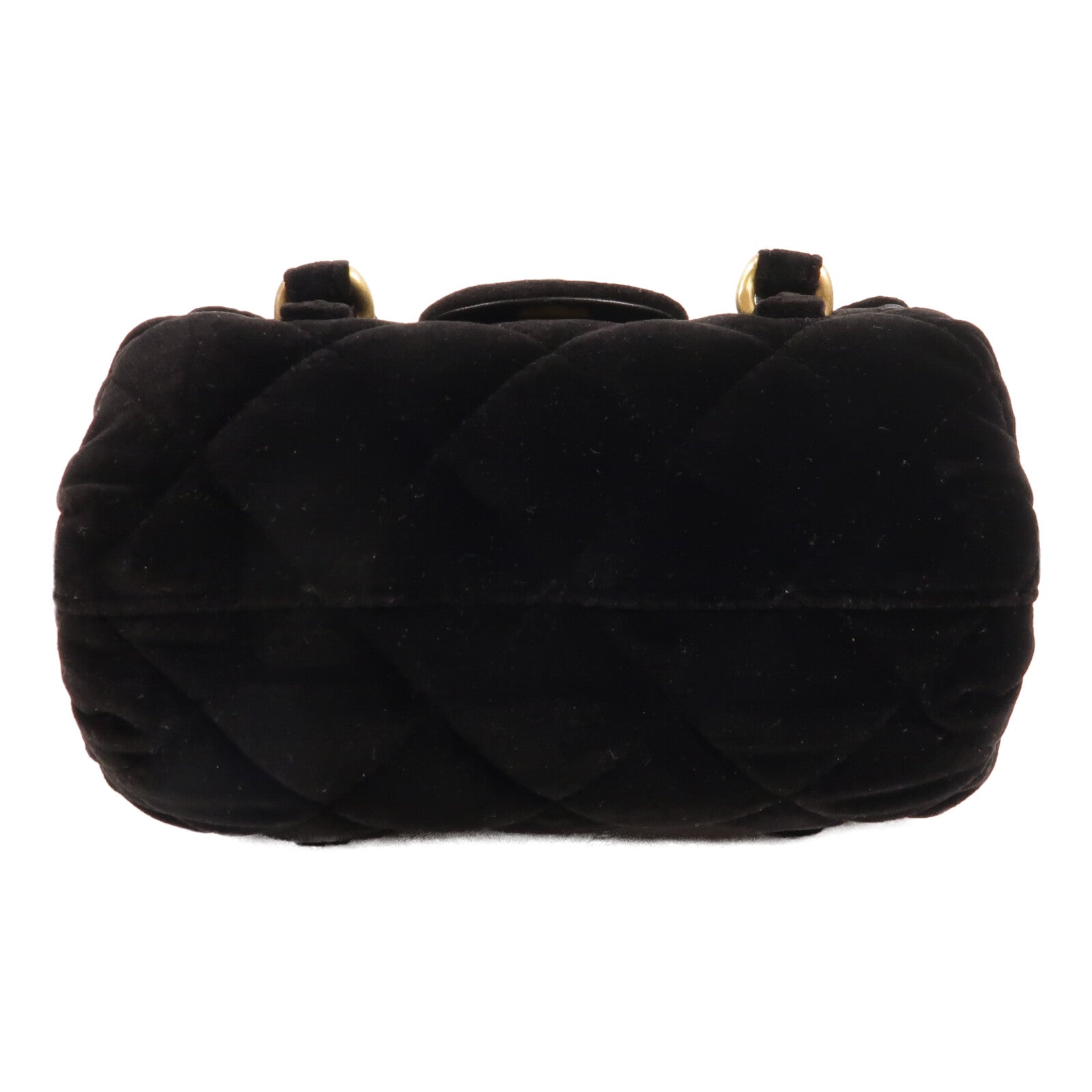 CHANEL 天鵝絨Velvet Quilted Mini Top Handle鏈帶手挽肩背兩用袋