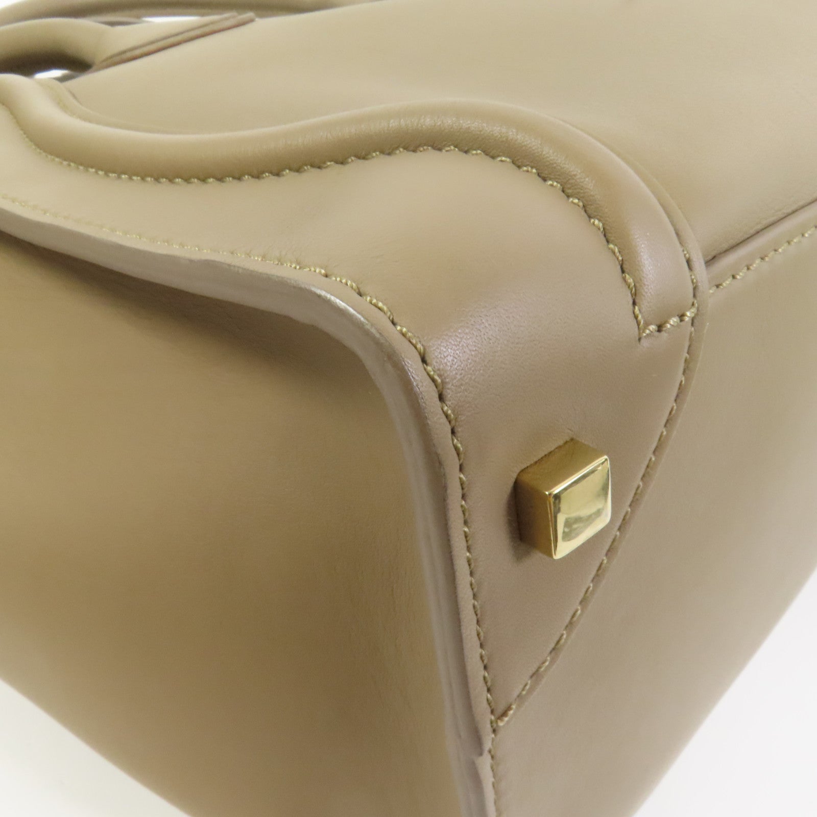 CELINE 牛皮皮革Mini Luggage手挽袋