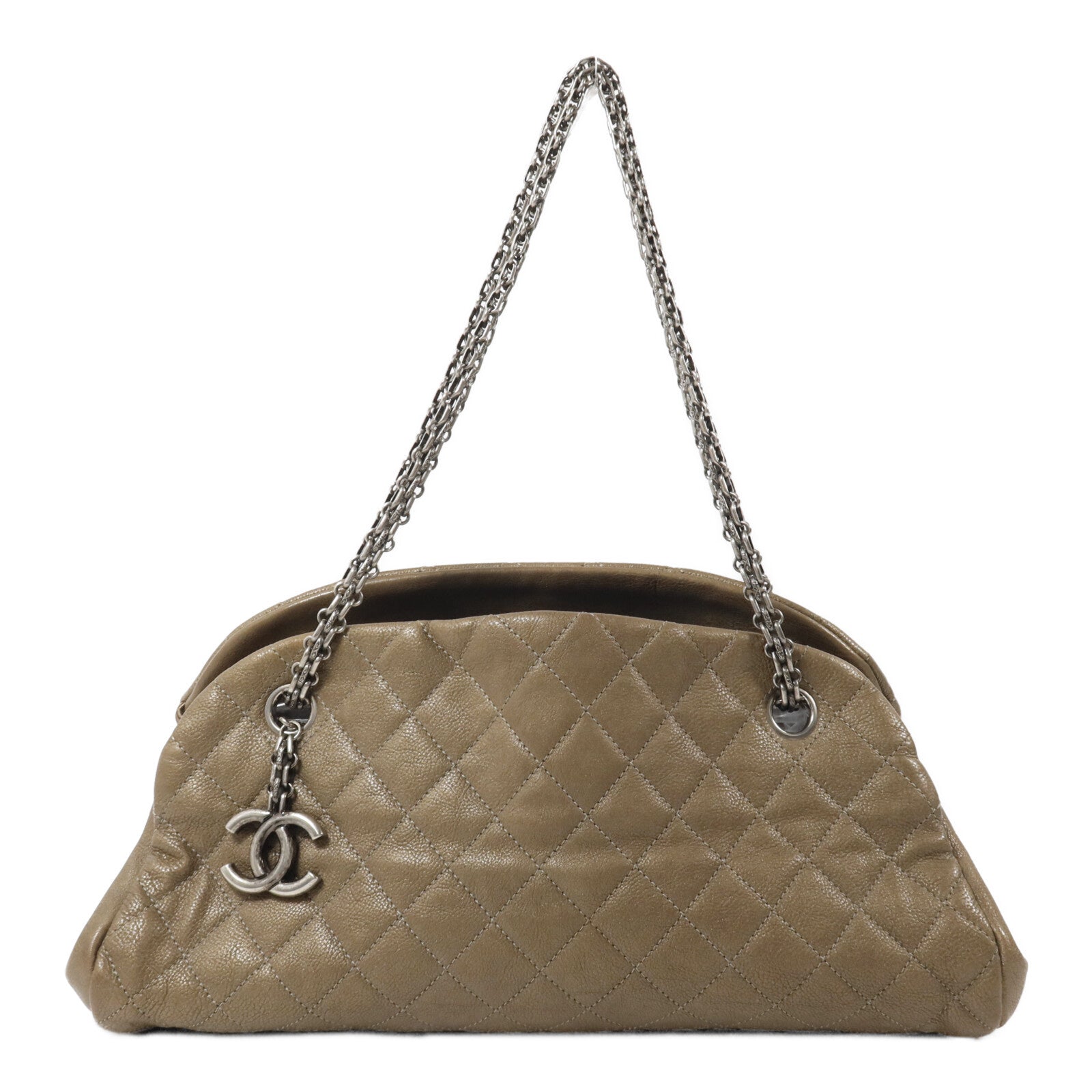 CHANEL 牛皮皮革Chain Shoulder鏈帶肩背袋