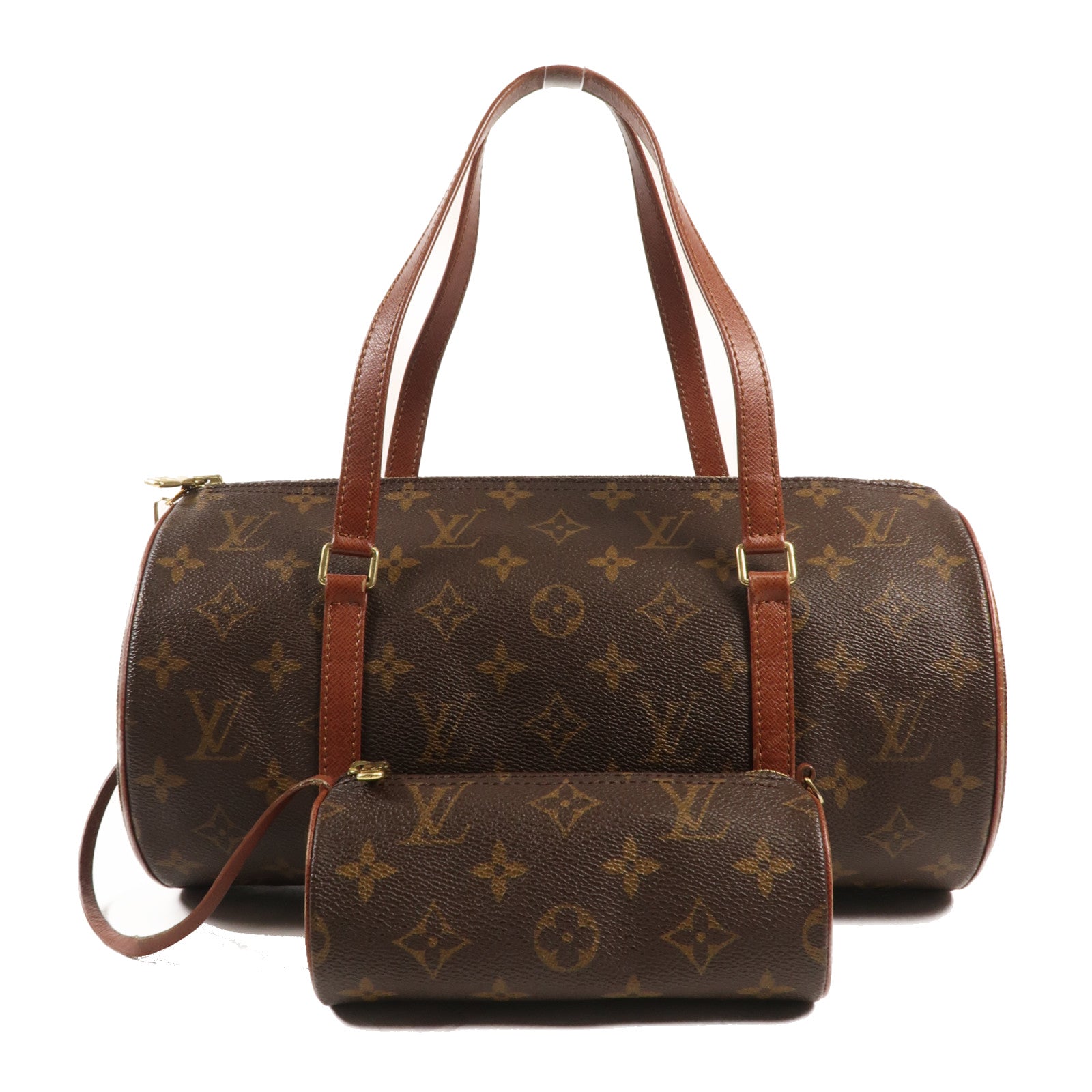 LOUIS VUITTON Monogram Papillon 30金扣手挽袋
