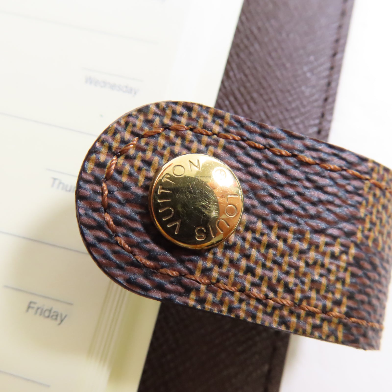 LOUIS VUITTON 【激減優惠】Damier Agende PM金扣記事簿啡色