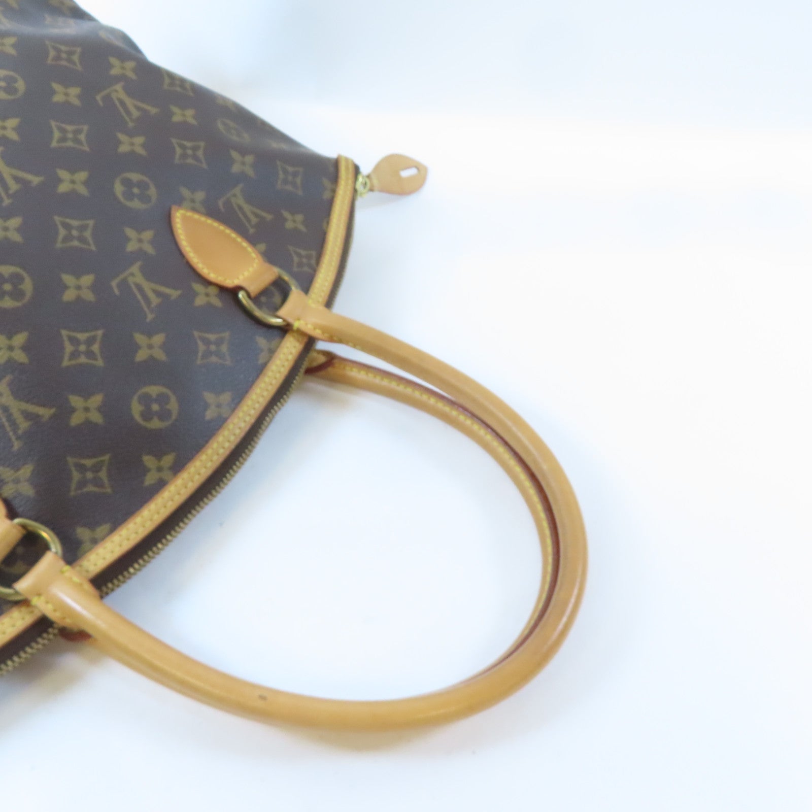LOUIS VUITTON (PRICE DOWN) LV GHW Lockit Horizontal Shoulder Handbag M40104 Monogram Brown