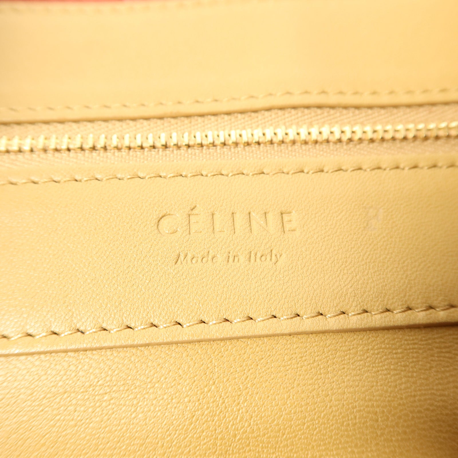 CELINE 羊皮皮革CABAS Tote Bag金扣手挽袋