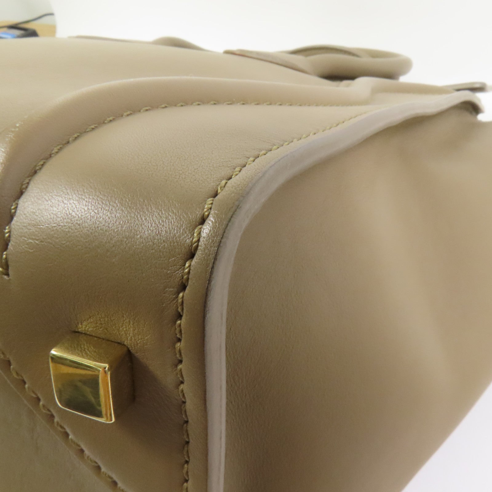 CELINE 牛皮皮革Mini Luggage手挽袋