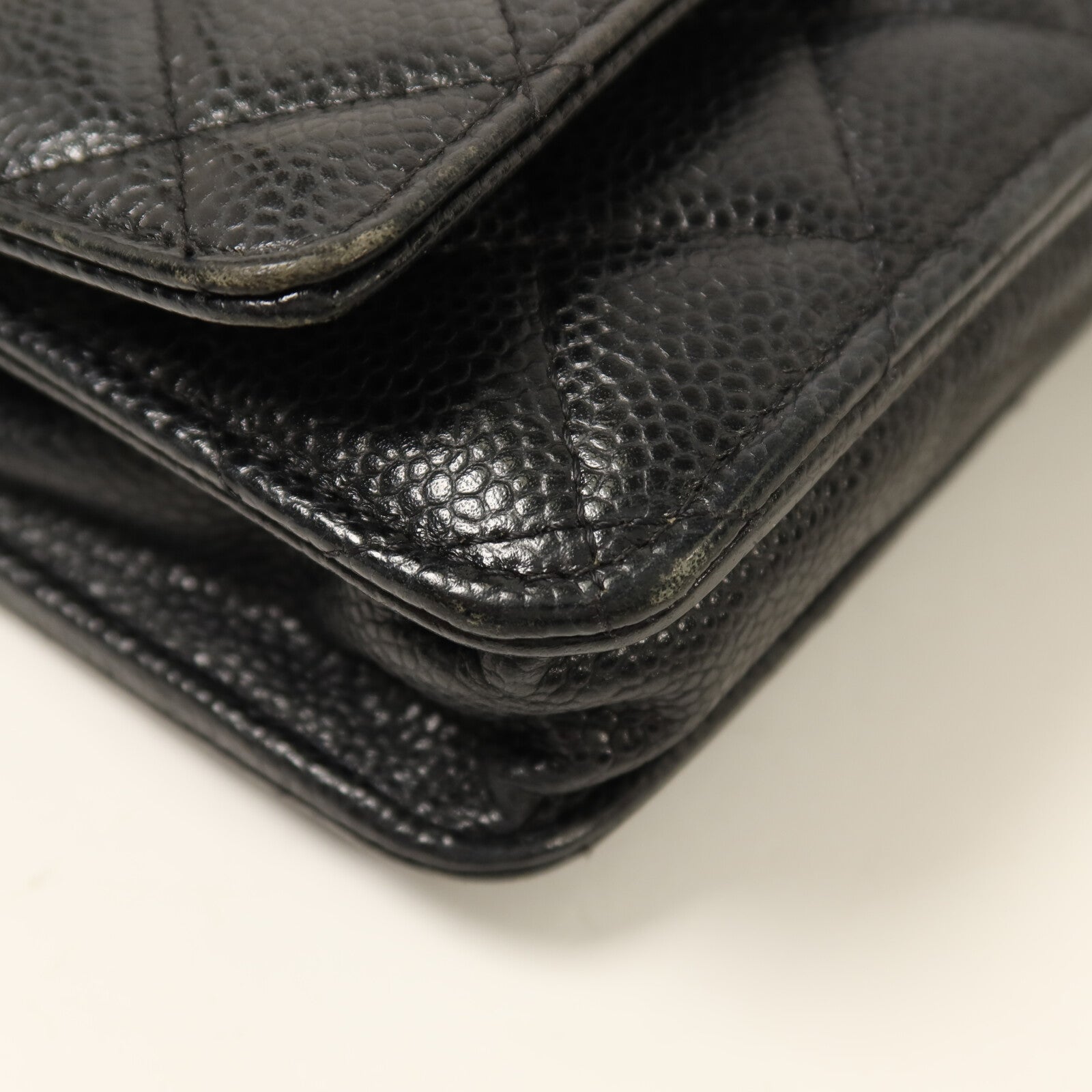 CHANEL 牛皮皮革WOC Wallet On Chain金扣鏈帶肩背袋