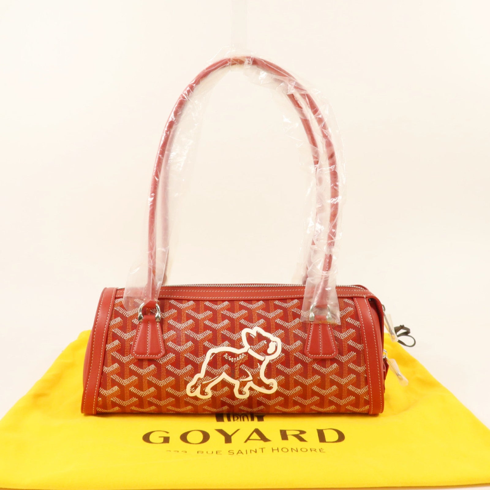 GOYARD 塗層帆布Bonbonniere銀扣肩背袋