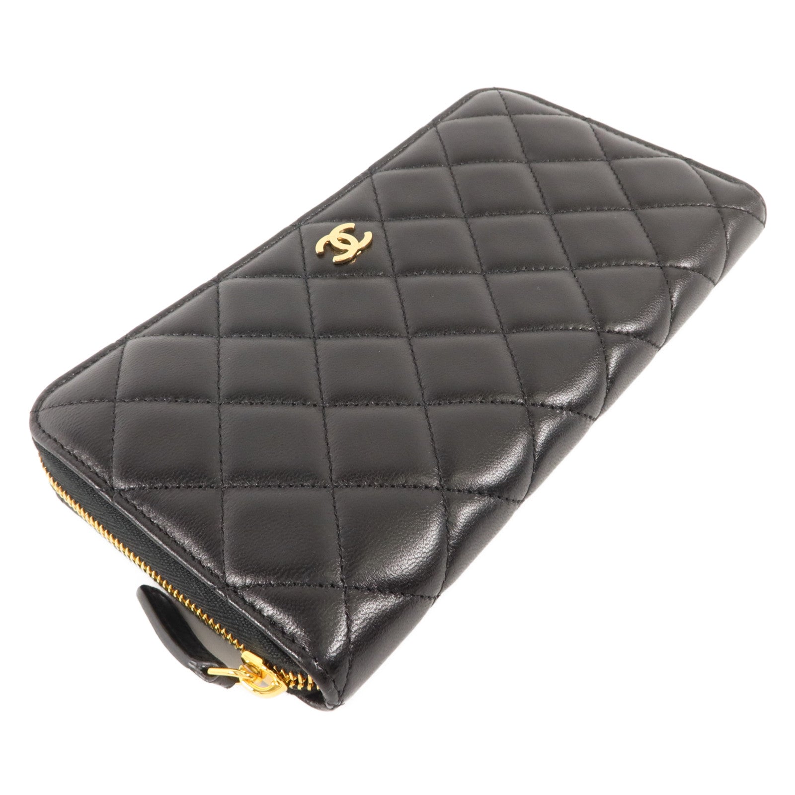 CHANEL 羊皮皮革Zipper Long Wallet長錢包
