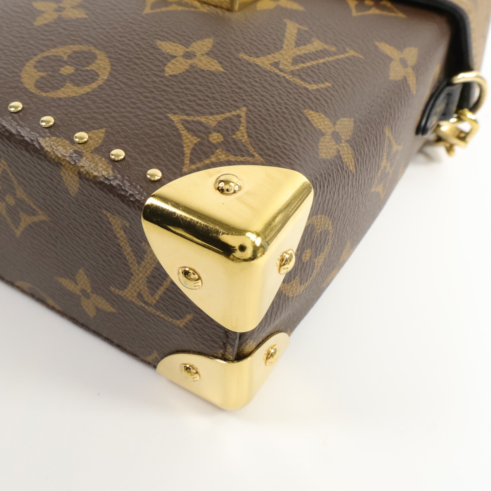 LOUIS VUITTON Monogram/Monogram Reverse Camera Box鏈帶手挽肩背兩用袋