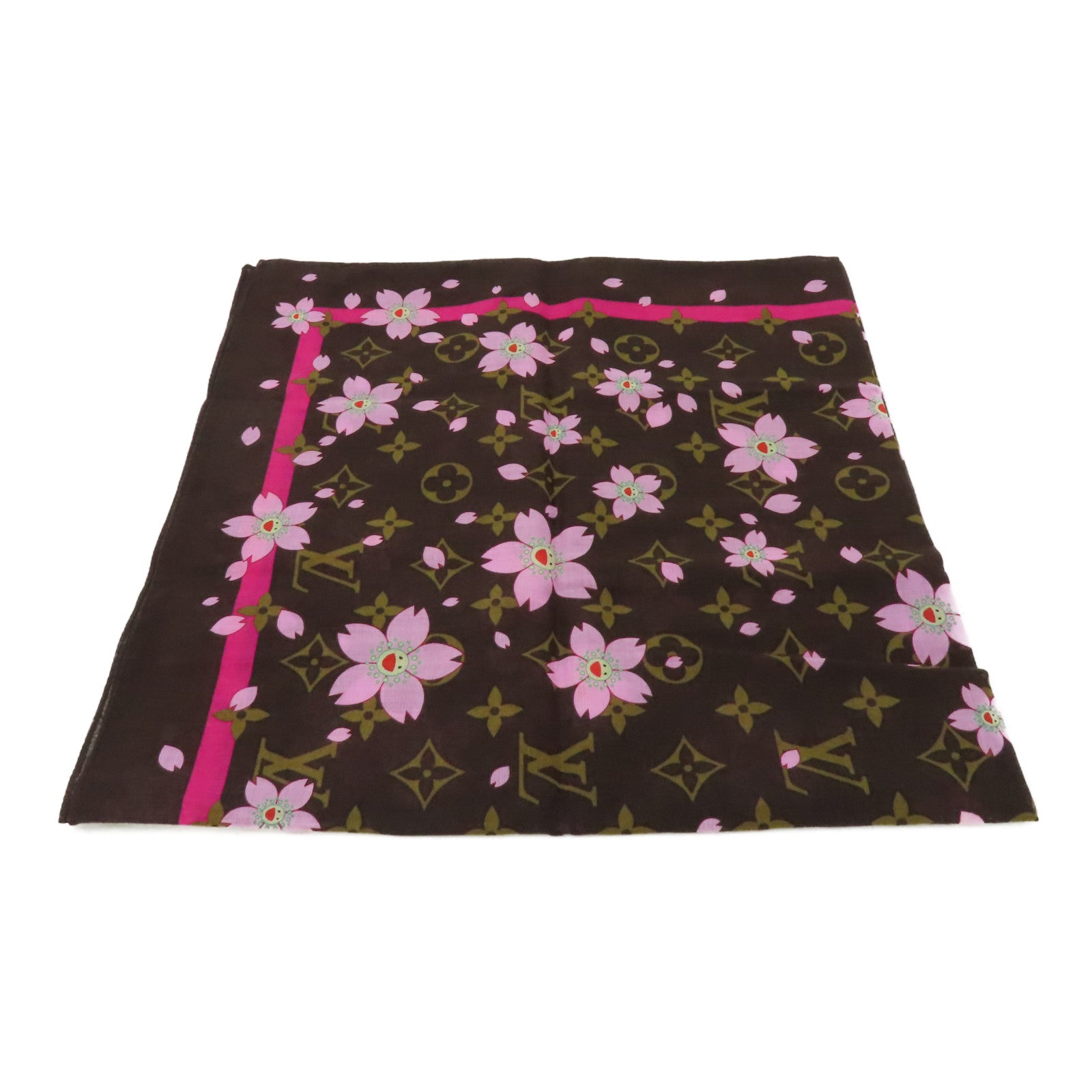 LOUIS VUITTON 棉質Scarf圍巾啡色