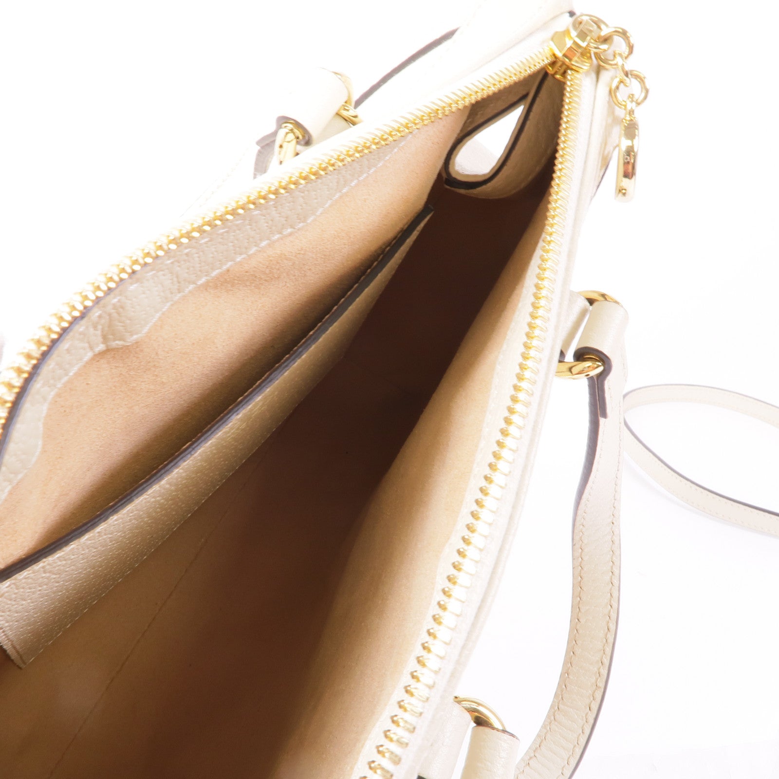 GUCCI 牛皮皮革2 Way Shoulder金扣手挽肩背兩用袋