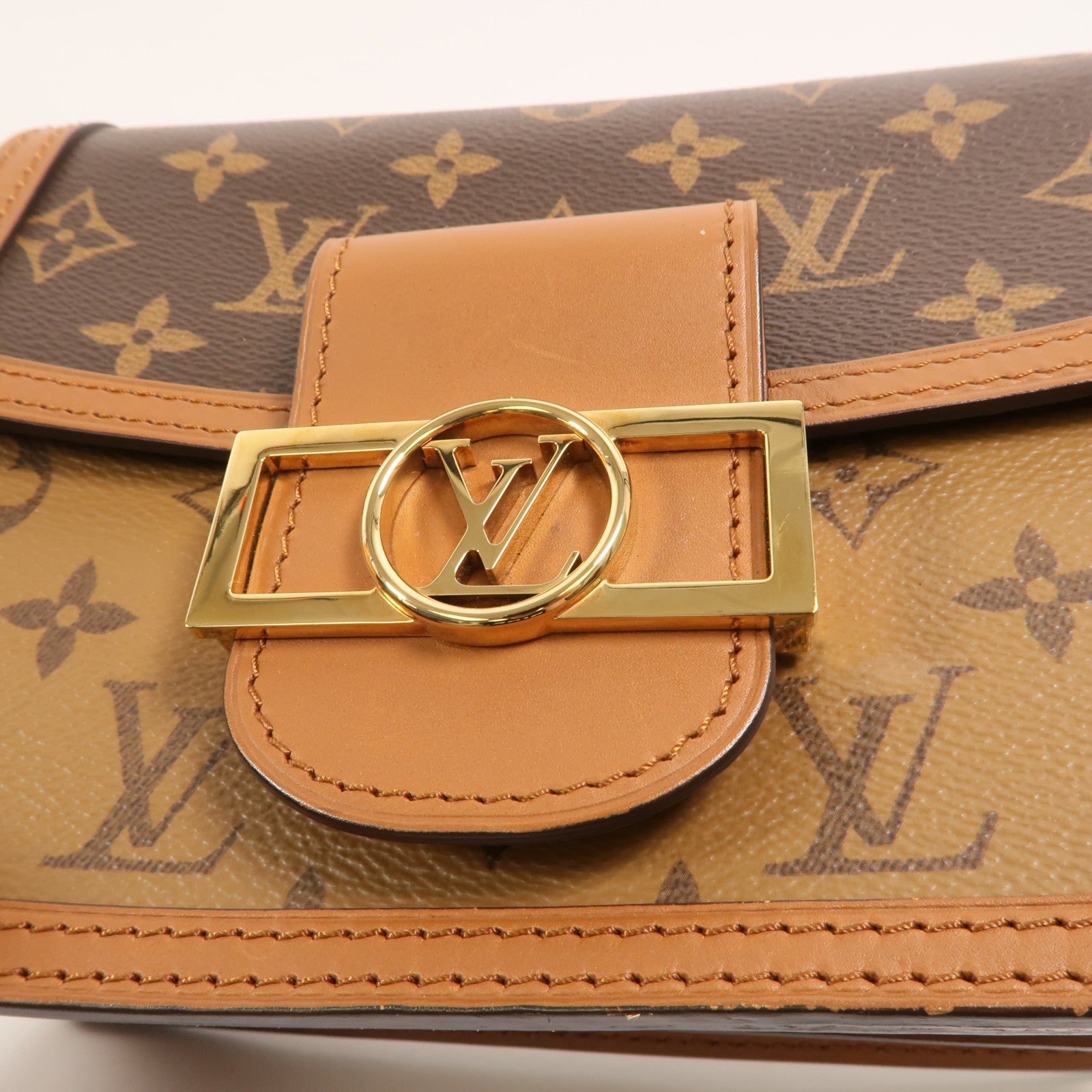 LOUIS VUITTON Monogram Reverse Mini Dauphine肩背袋