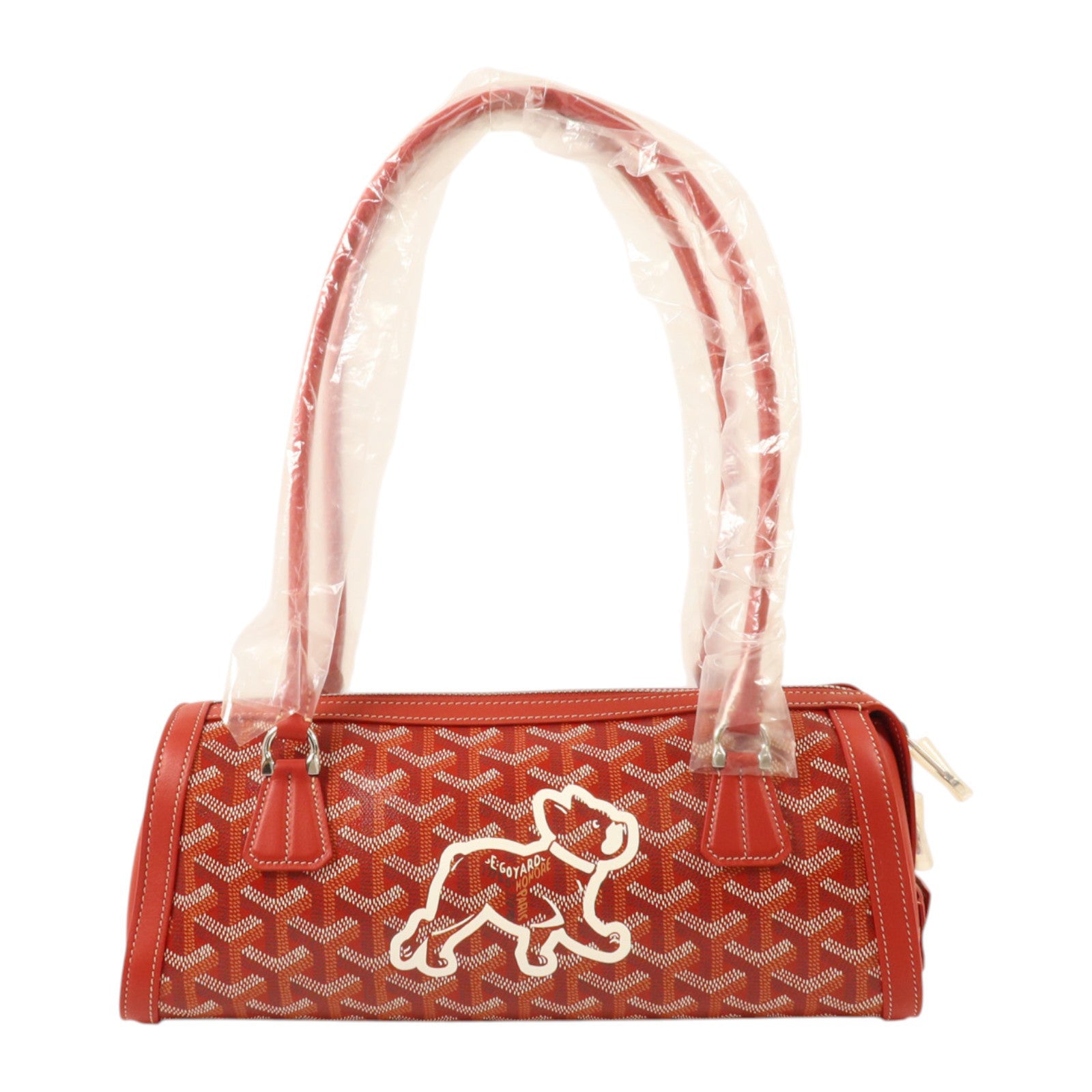 GOYARD 塗層帆布Bonbonniere銀扣肩背袋