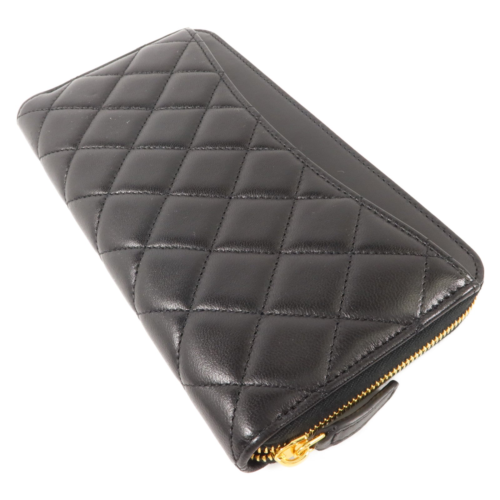 CHANEL 羊皮皮革Zipper Long Wallet長錢包