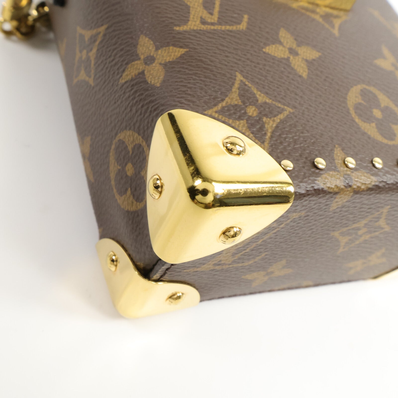 LOUIS VUITTON Monogram/Monogram Reverse Camera Box鏈帶手挽肩背兩用袋