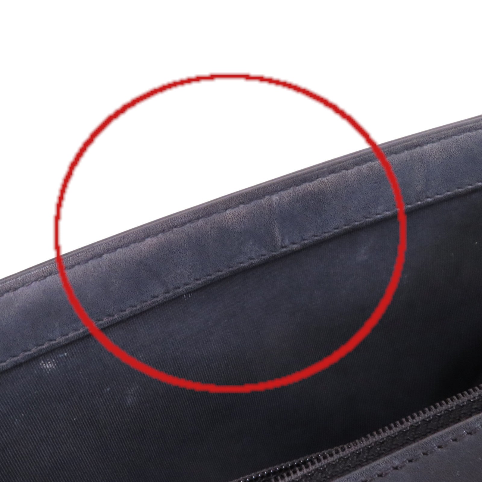 CHANEL 牛皮皮革Boy 28銀扣鏈帶肩背袋