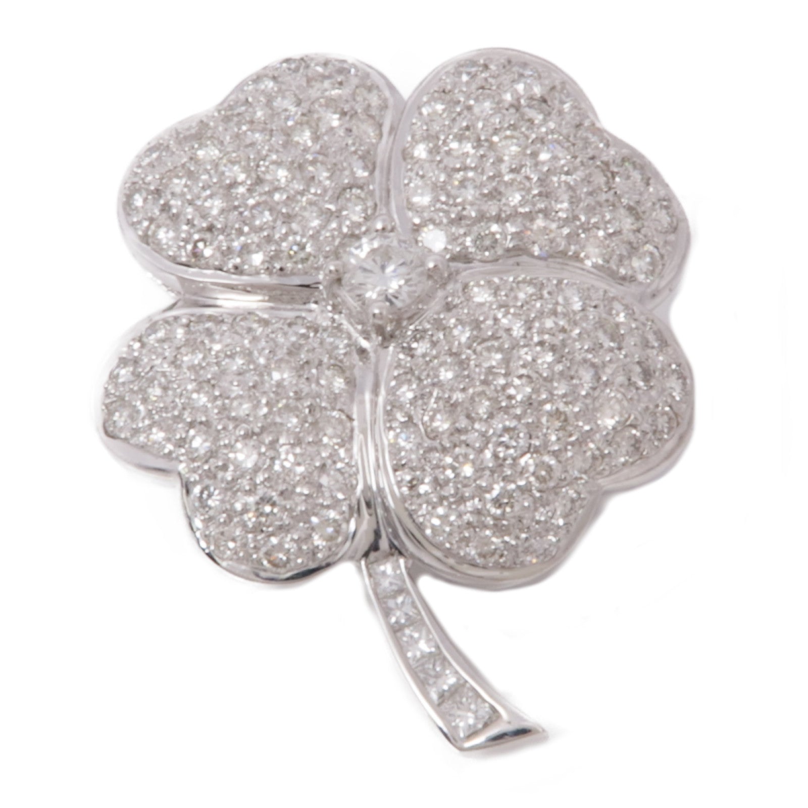 JEWELRY 【激減優惠】18K白金Diamond Brooch/Pendant Top鑽石胸針/吊墜