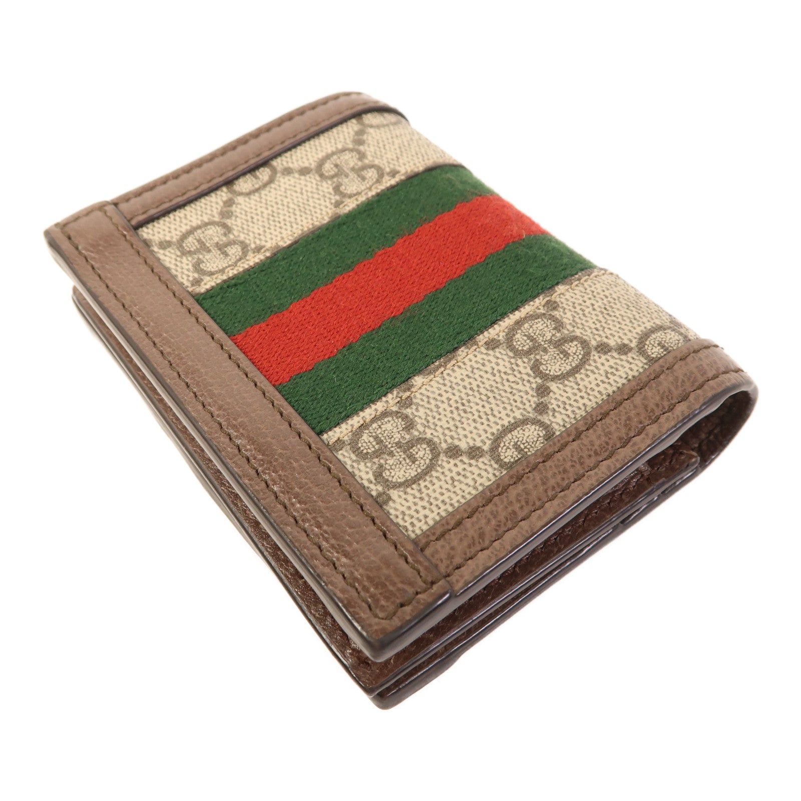 GUCCI 塗層帆布GG Ophidia Bifold Wallet金扣錢包