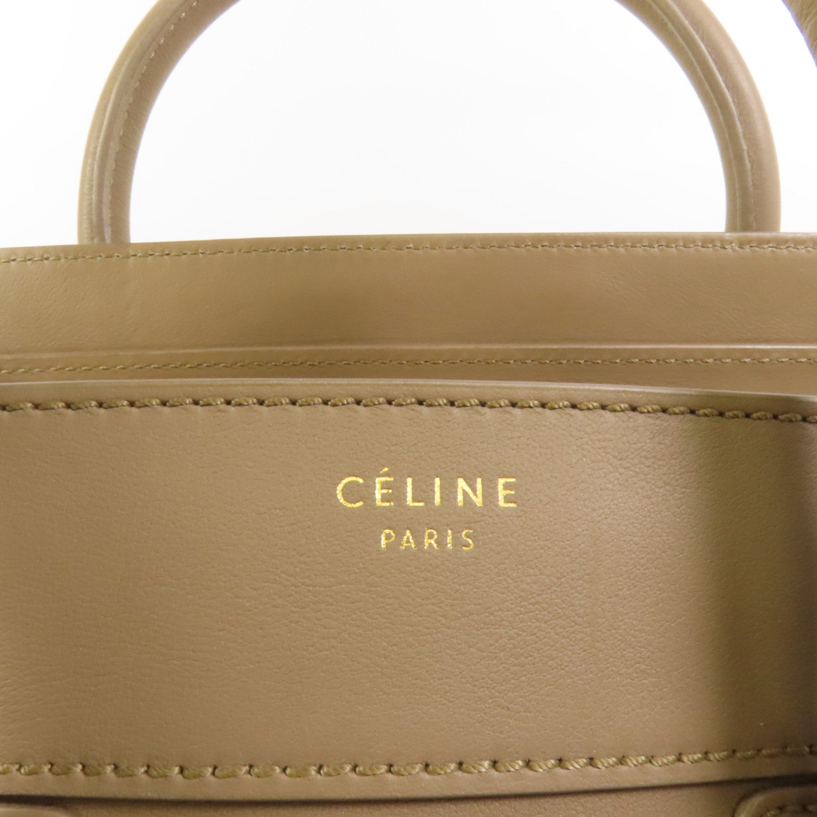CELINE 牛皮皮革Mini Luggage手挽袋