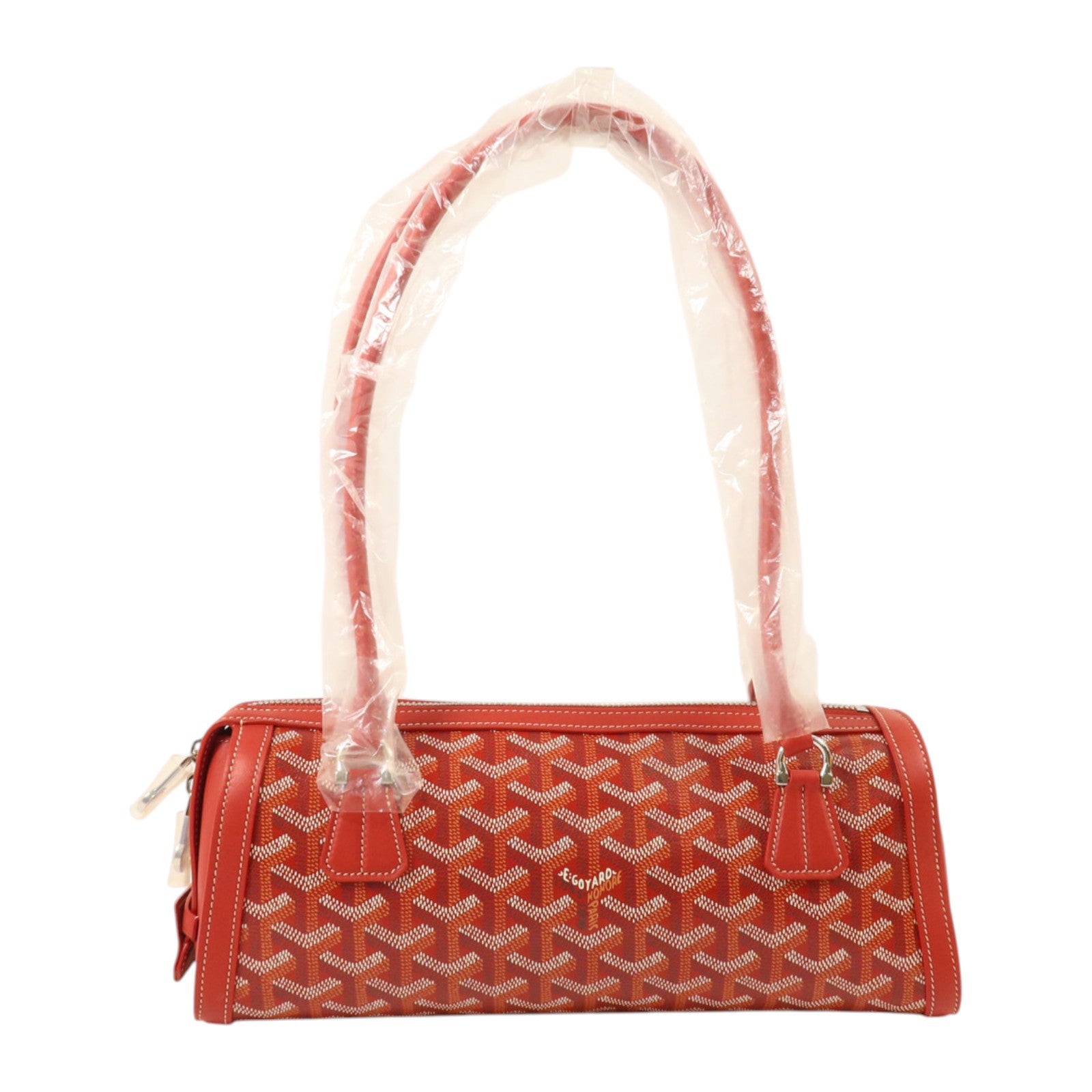 GOYARD 塗層帆布Bonbonniere銀扣肩背袋