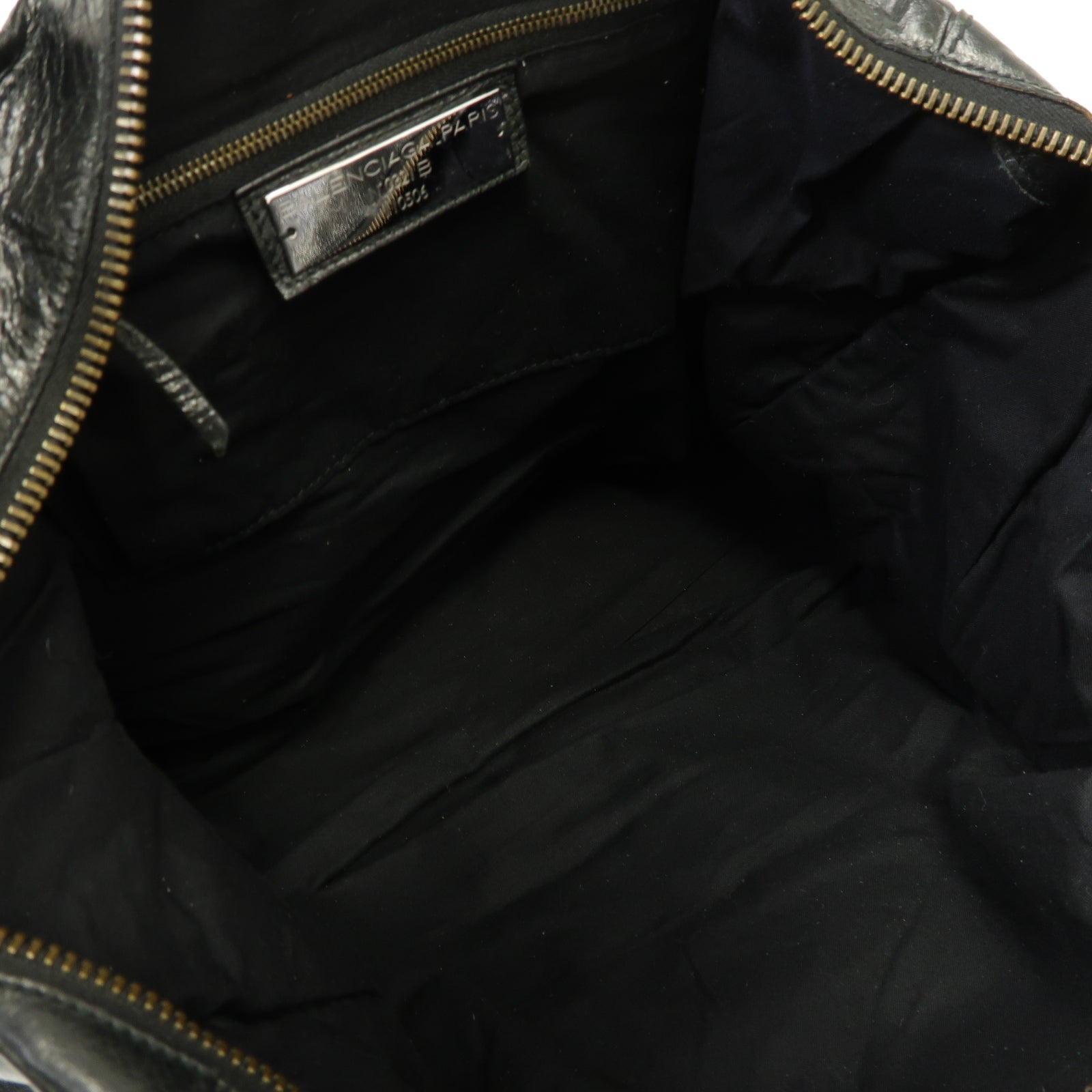 BALENCIAGA 牛皮皮革Weekender金扣肩背袋黒色