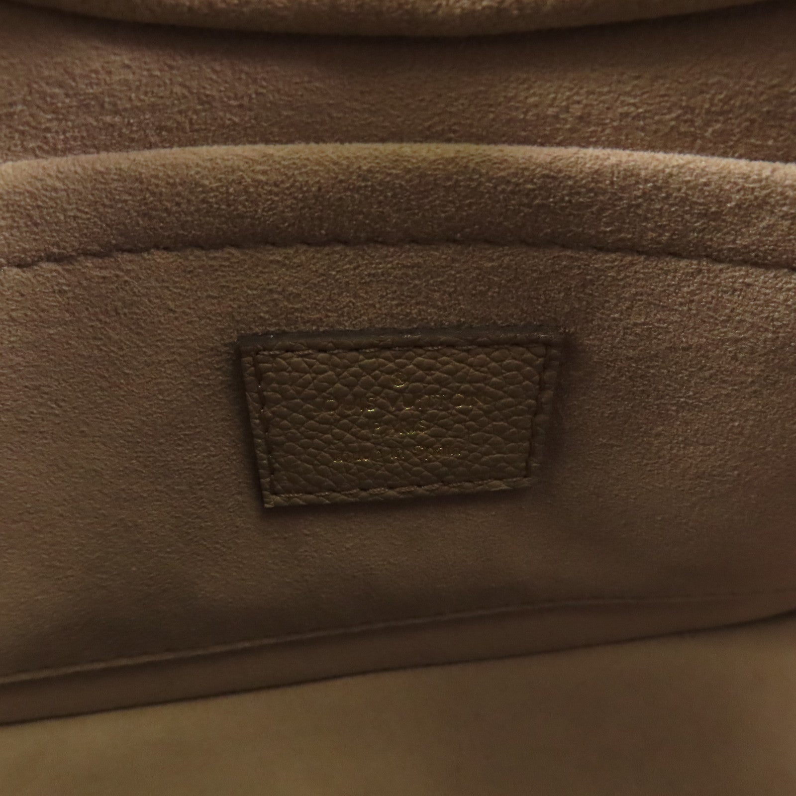 LOUIS VUITTON Monogram Empreinte Bagatelle金扣手挽肩背兩用袋