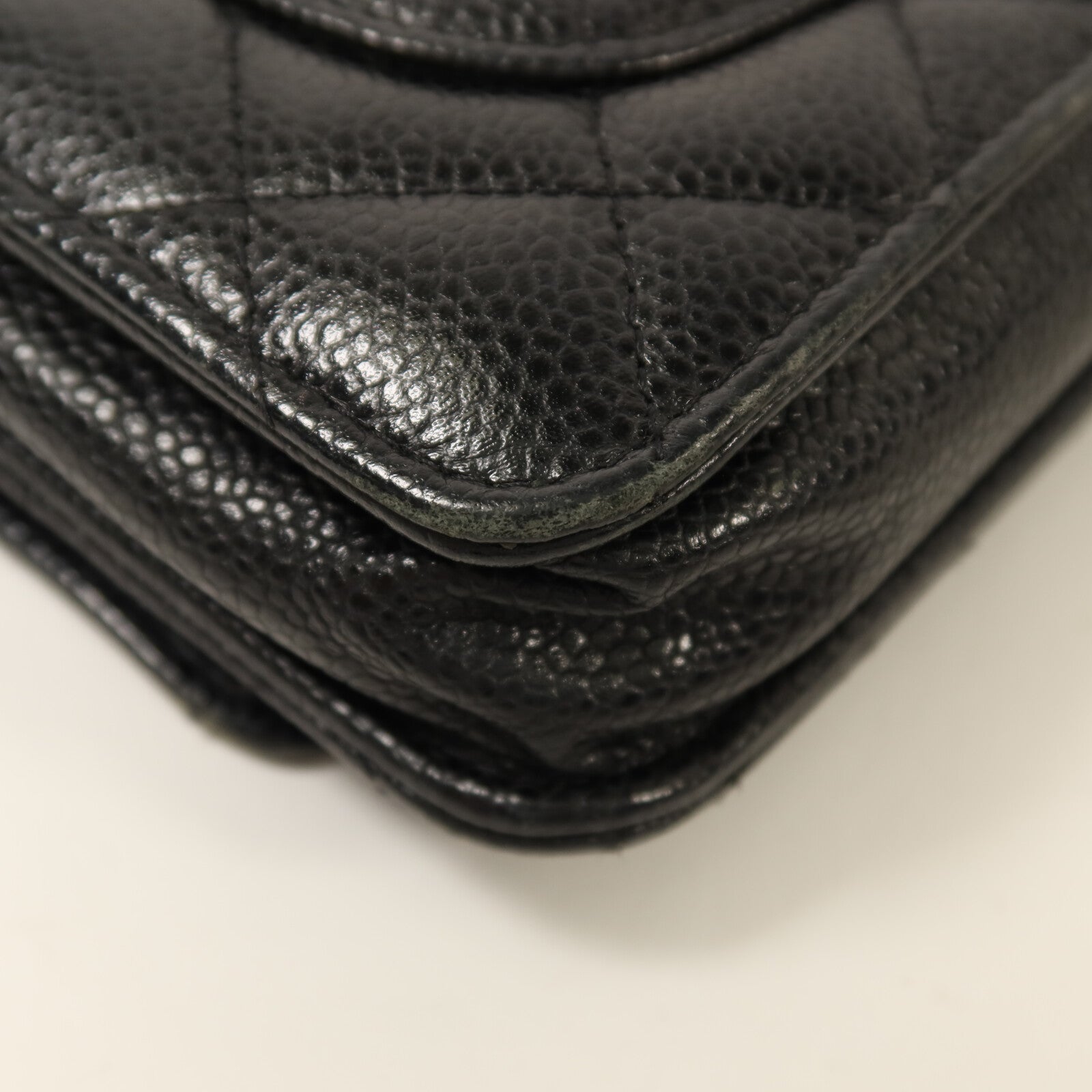 CHANEL 牛皮皮革WOC Wallet On Chain金扣鏈帶肩背袋