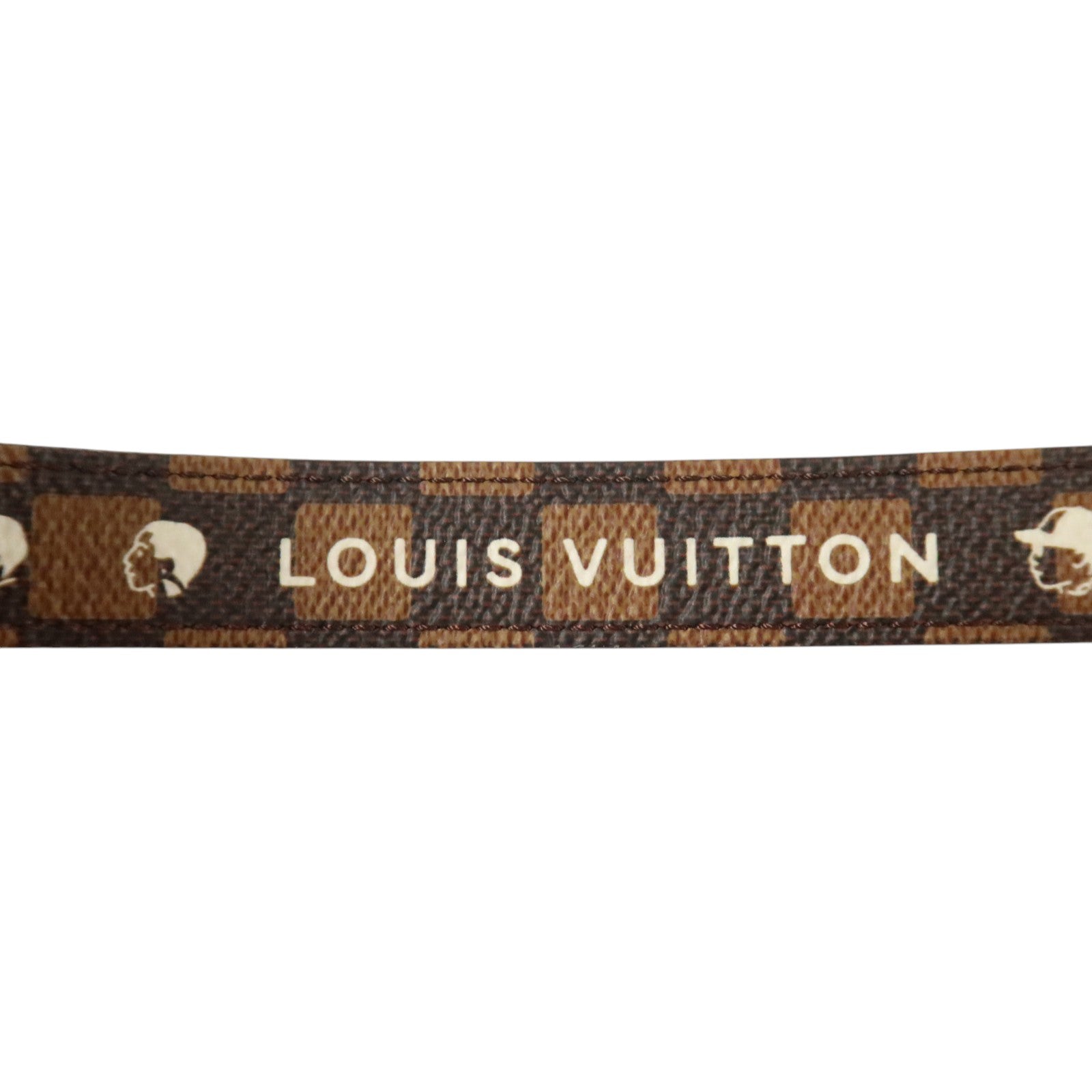 LOUIS VUITTON Damier Ebene Flower Damier Phriendship銀扣手鏈