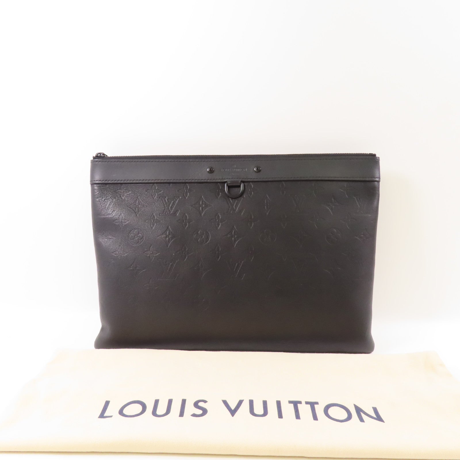 LOUIS VUITTON Monogram Shadow Pochette Discovery手拿包