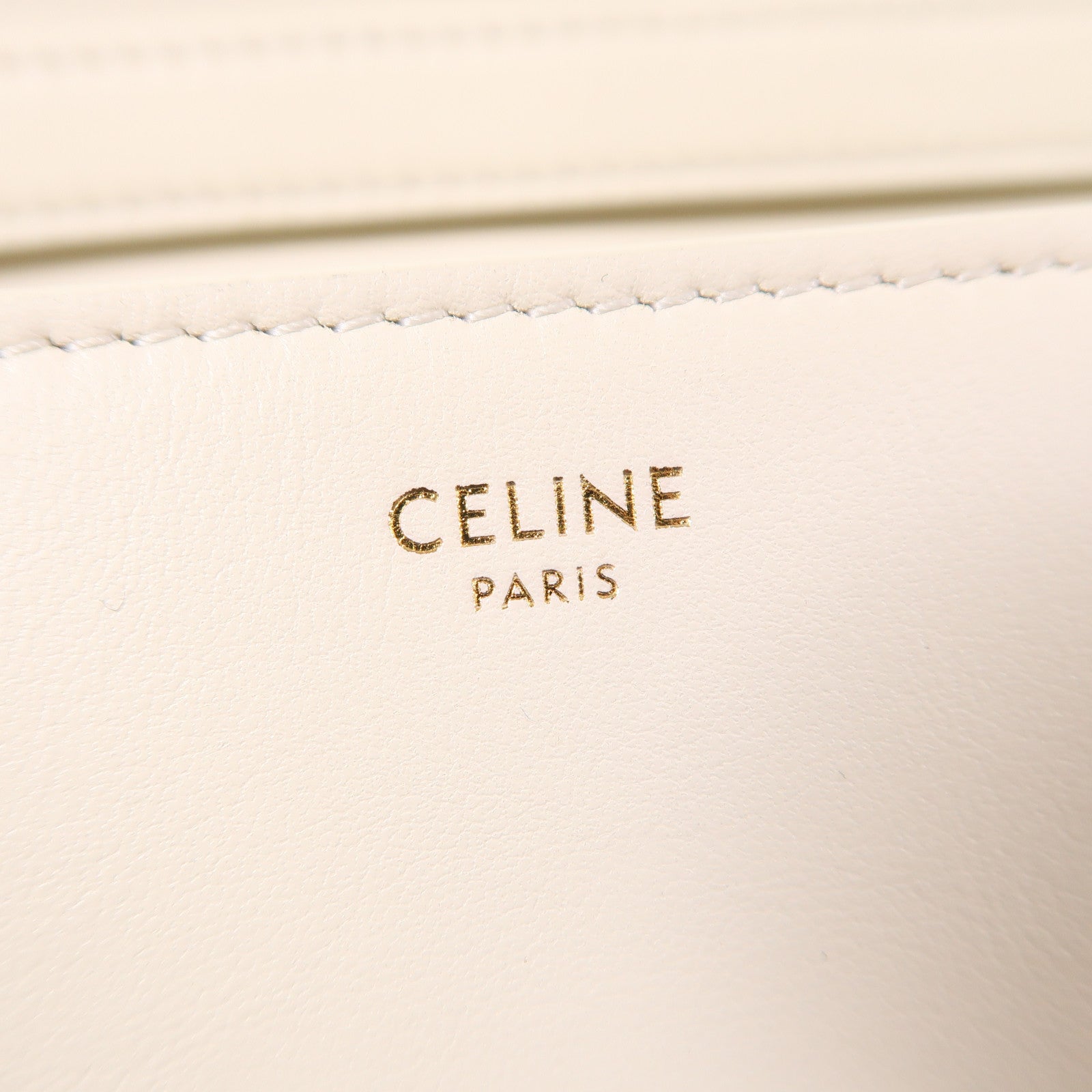 CELINE 【激減優惠】牛皮皮革Medium Tabou金扣肩背袋