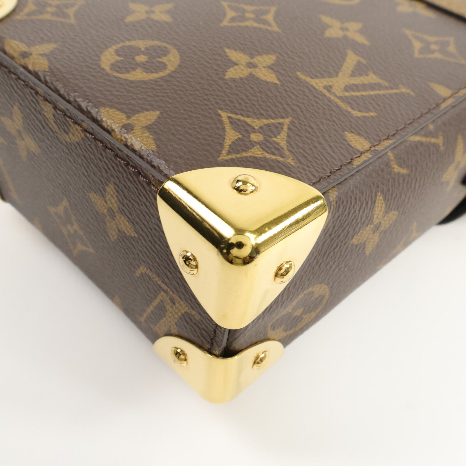 LOUIS VUITTON Monogram/Monogram Reverse Camera Box鏈帶手挽肩背兩用袋