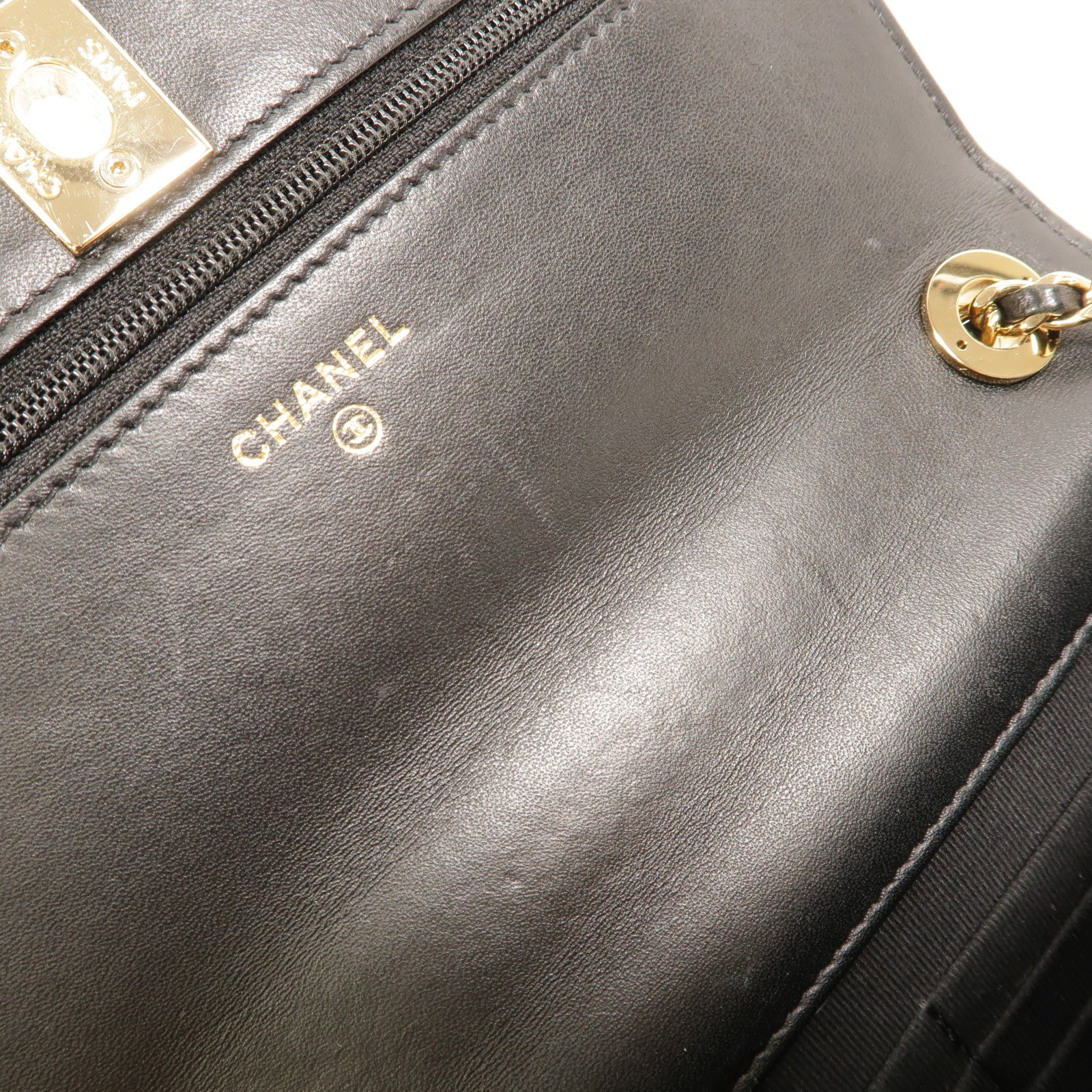 CHANEL 羊皮皮革Trendy Wallet On Chain鏈帶肩背袋