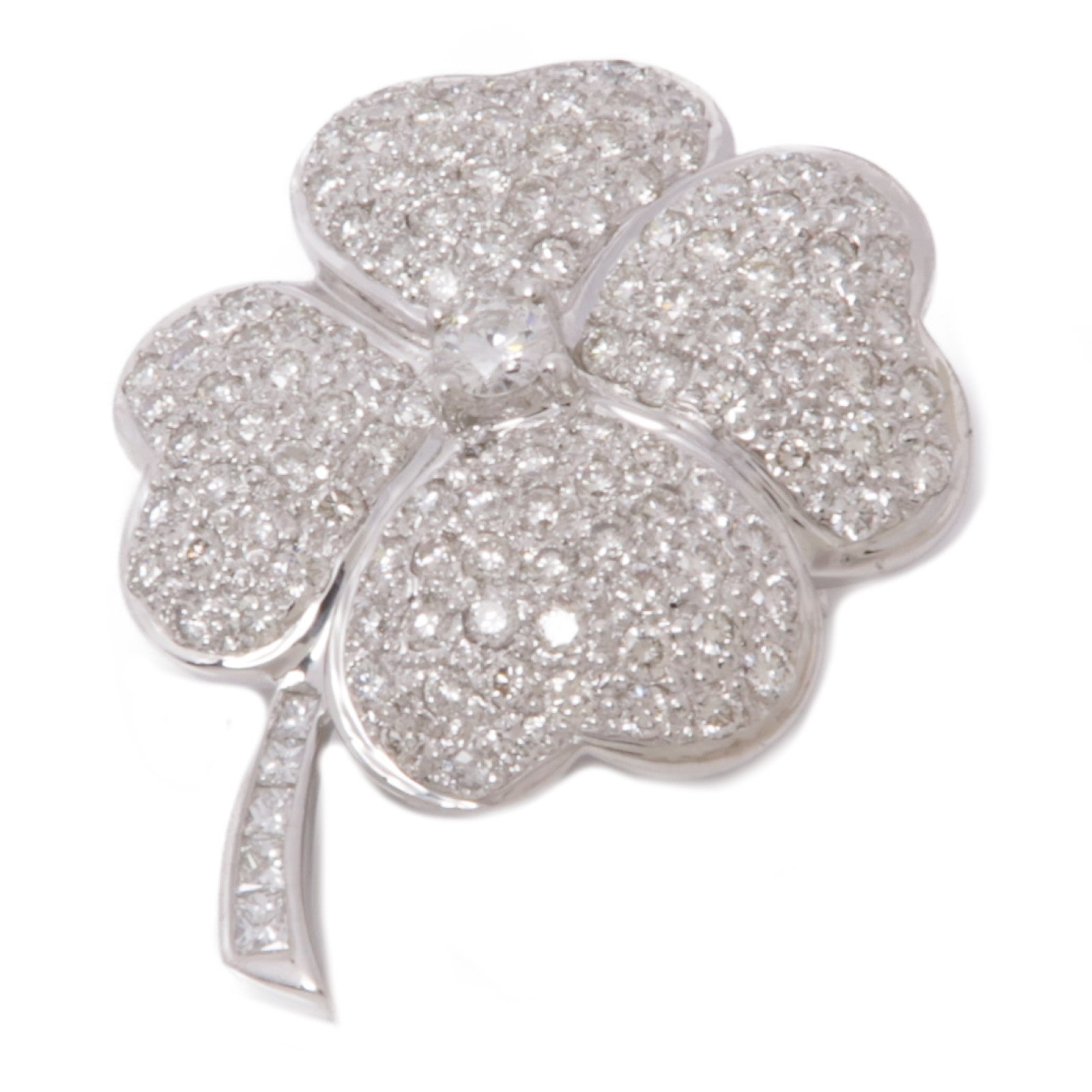 JEWELRY 【激減優惠】18K白金Diamond Brooch/Pendant Top鑽石胸針/吊墜