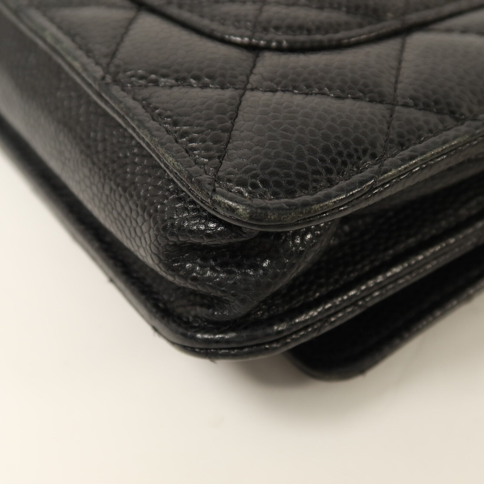 CHANEL 牛皮皮革WOC Wallet On Chain金扣鏈帶肩背袋