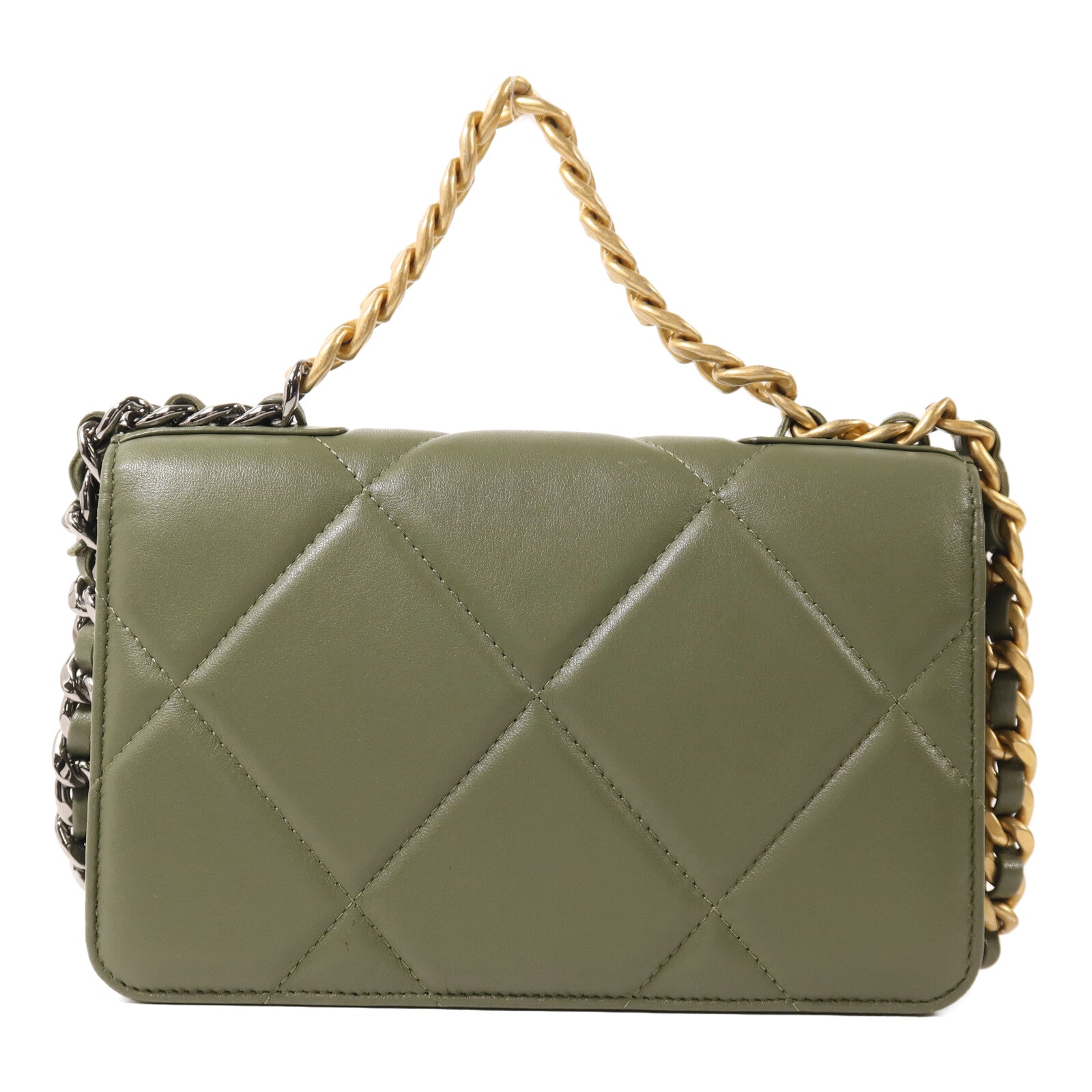 CHANEL 羊皮皮革Chanel 19 Wallet On Chain鏈帶肩背袋