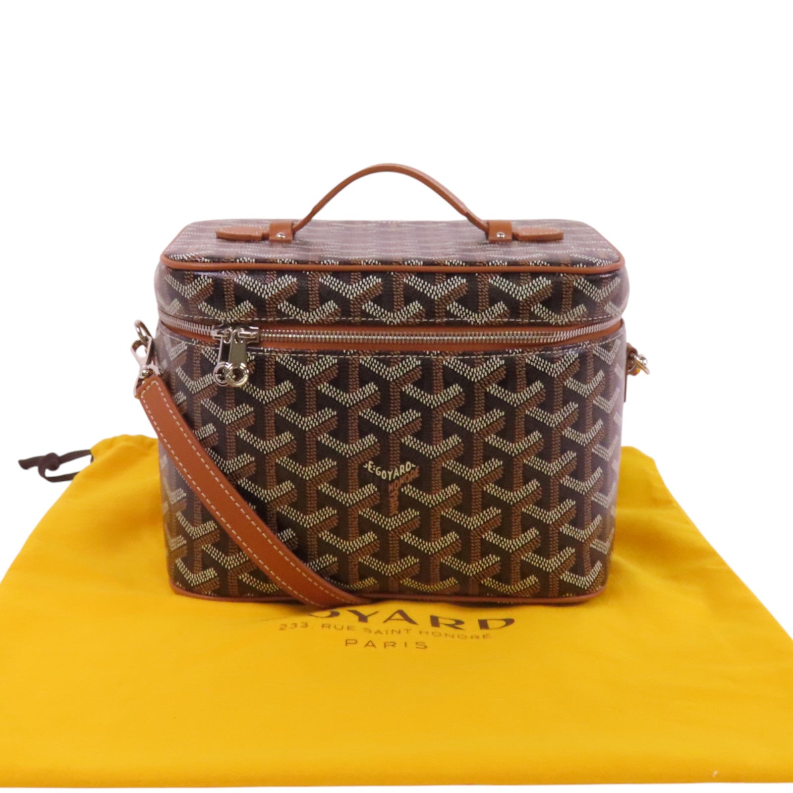 GOYARD 塗層帆布Muse Vanity銀扣手挽肩背兩用袋