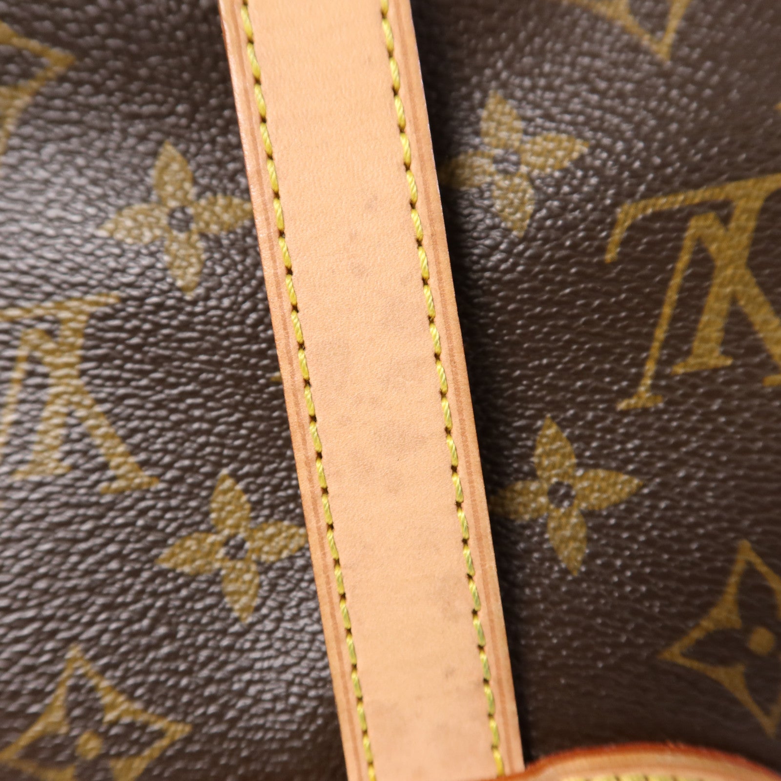 LOUIS VUITTON Monogram Saumur 30金扣肩背袋棕色