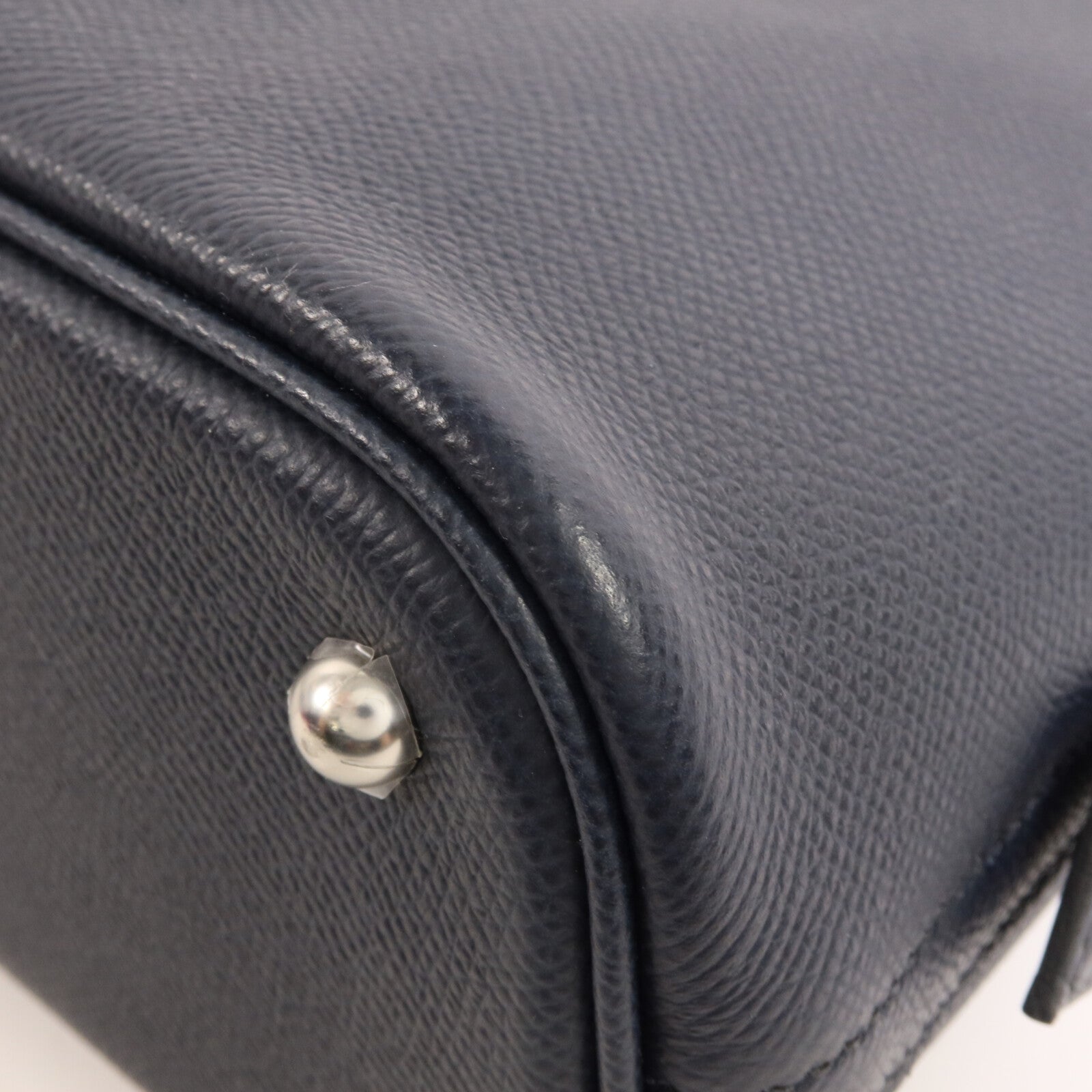 HERMES Epsom皮革Bolide 27手挽肩背兩用袋Bleu Navy
