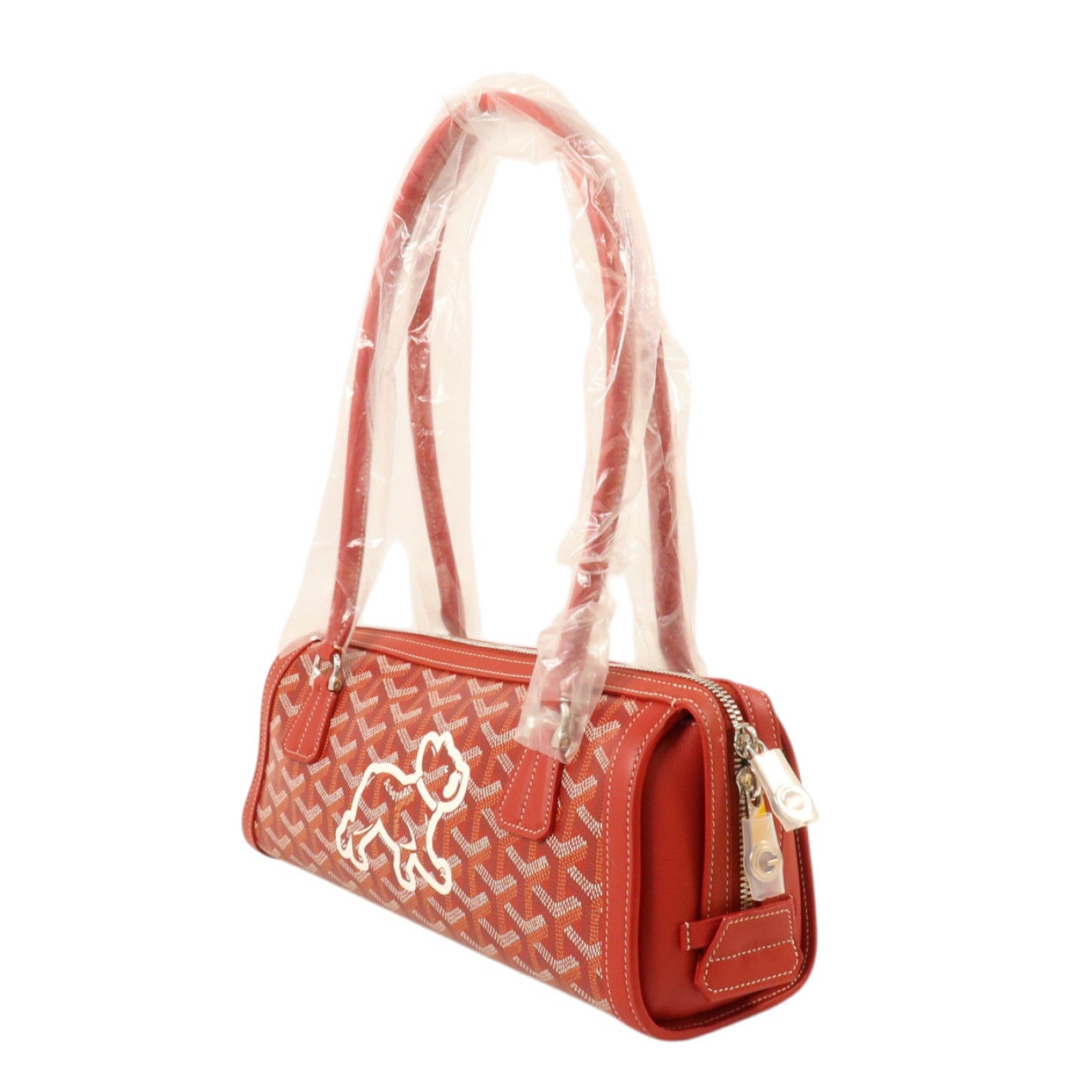 GOYARD 塗層帆布Bonbonniere銀扣肩背袋